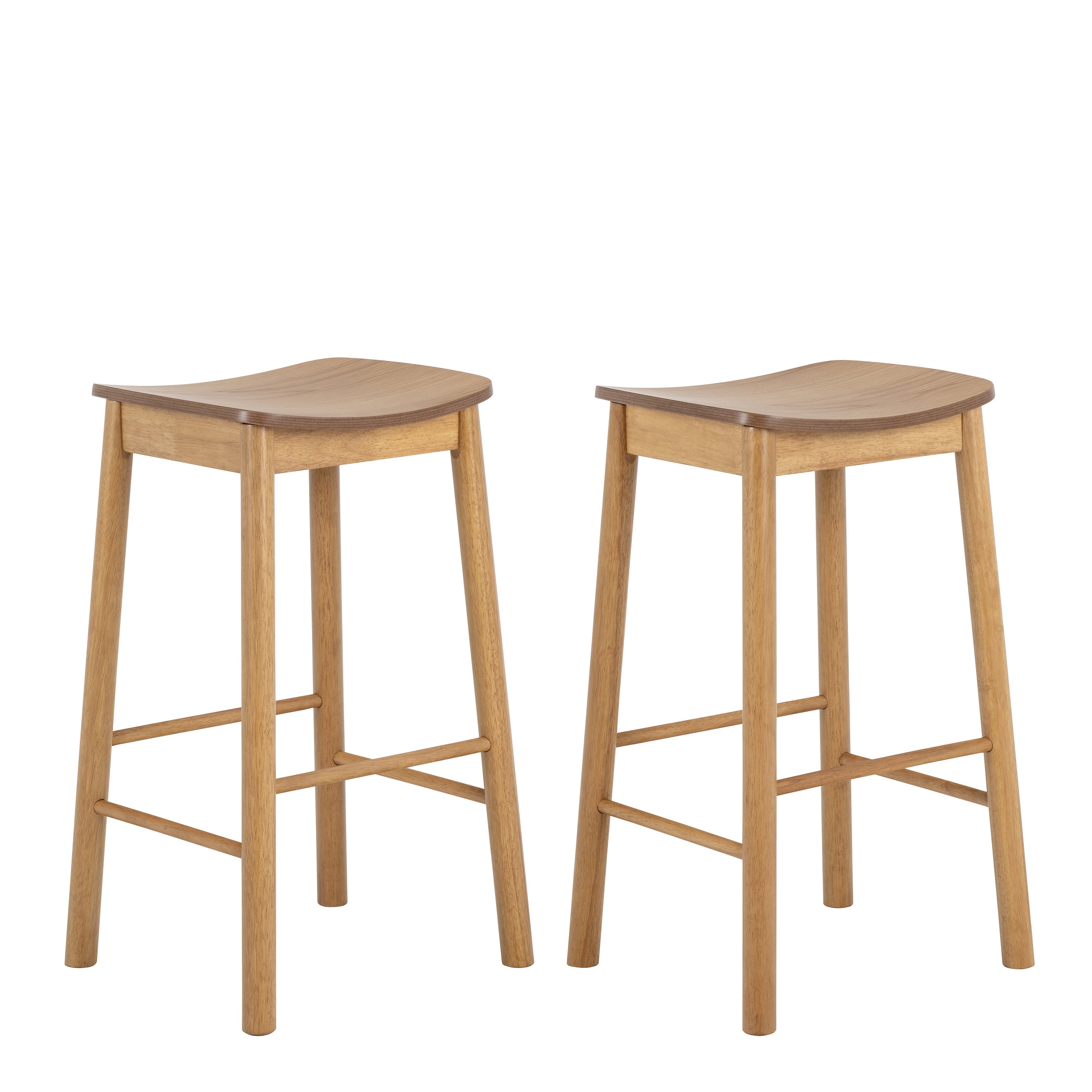 Barlow Bar Table in Matt Oak Included 2 Barlow Bar Stool Without Back in Matt Oak – FTG, view 5
