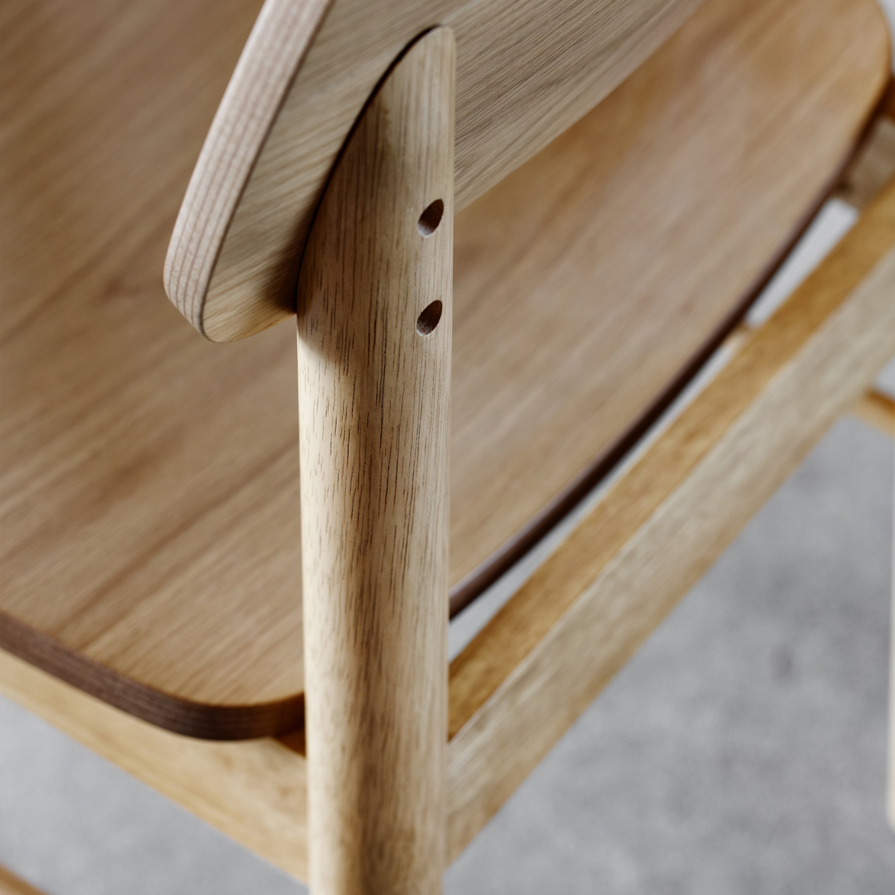 Barlow Bar Stool in Matt Oak Set of 2 – FTG, view 6