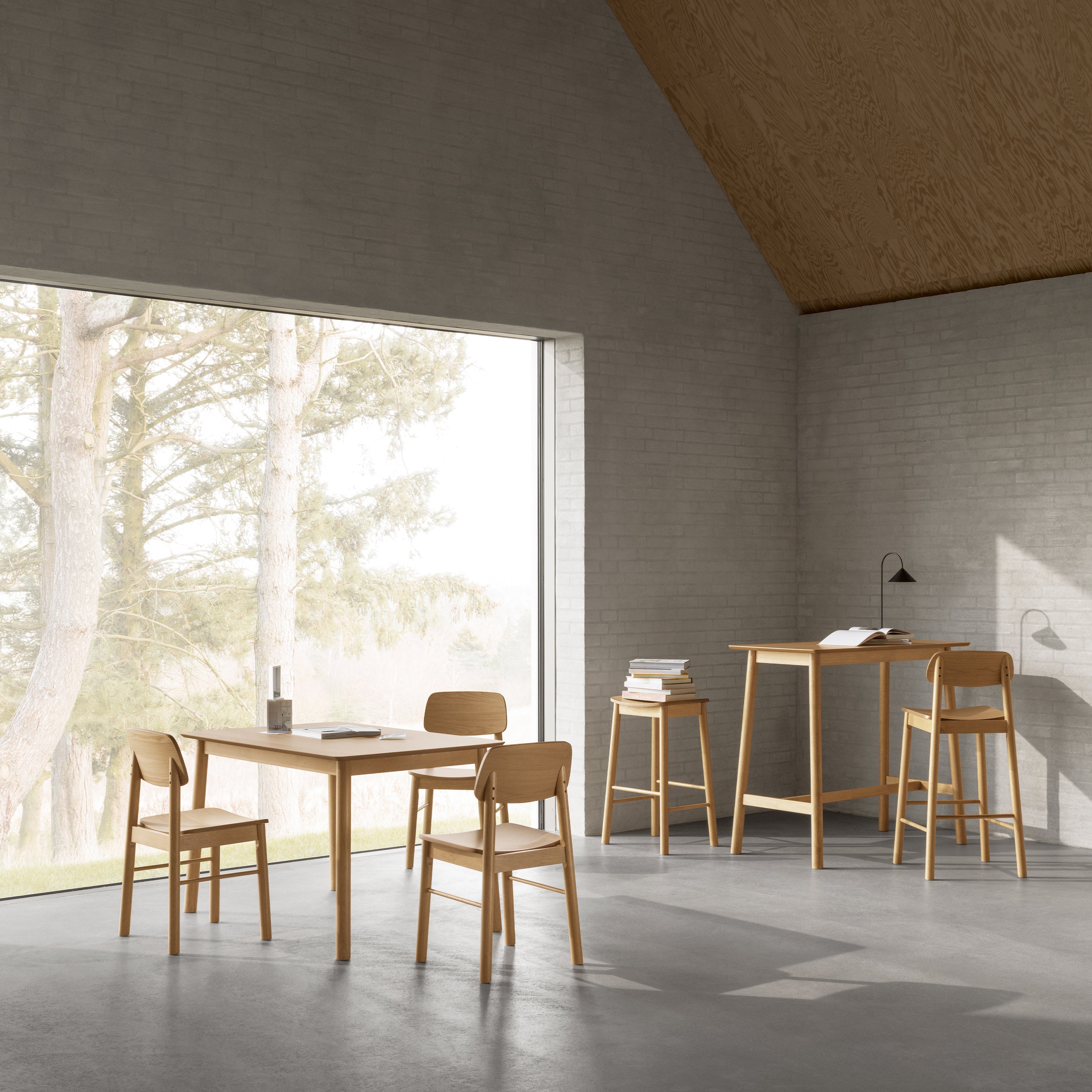 Barlow Dining Chair in Matt Oak Set of 2 – FTG, view 4
