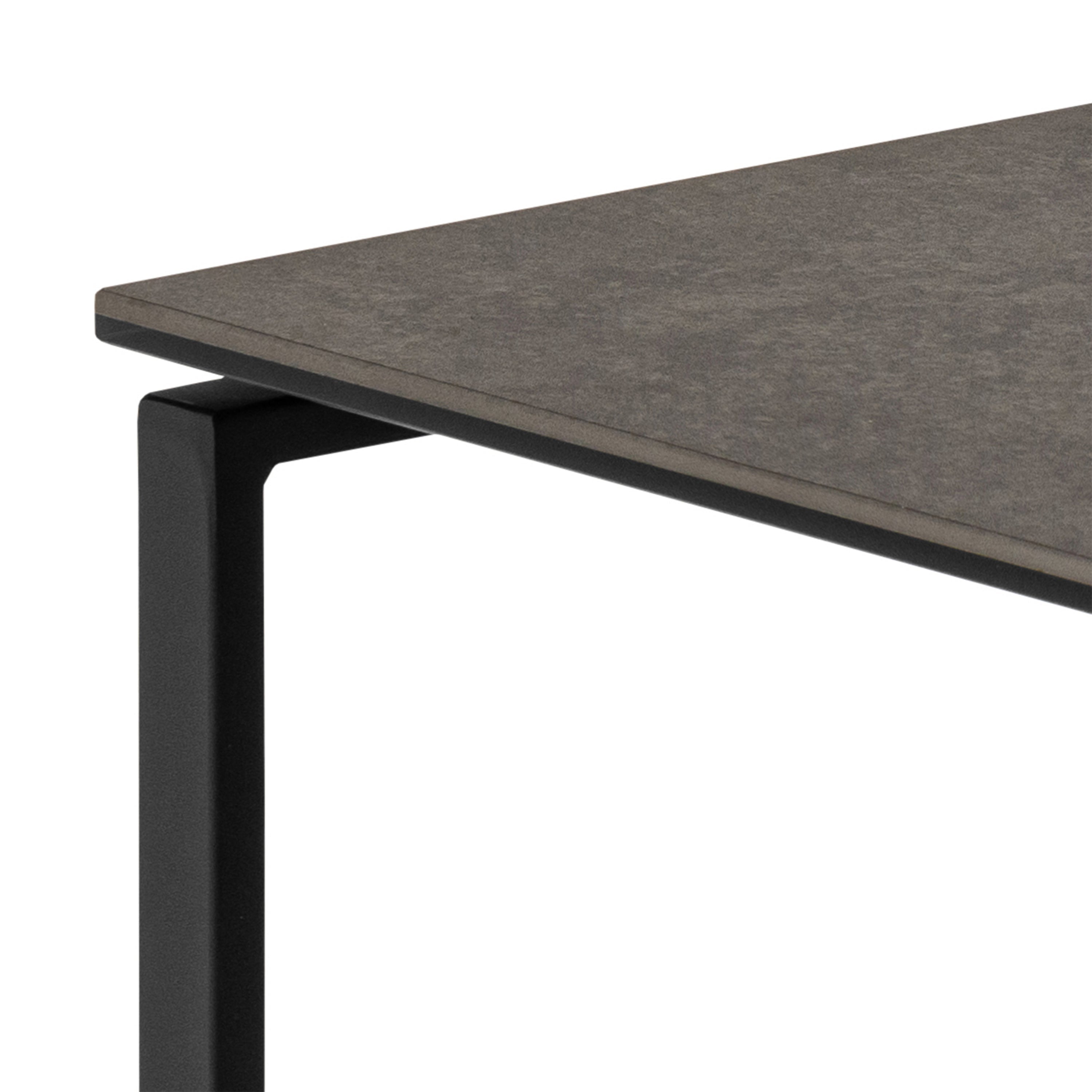 Katrine Square Coffee Table Set in Ceramic Black – FTG, view 6