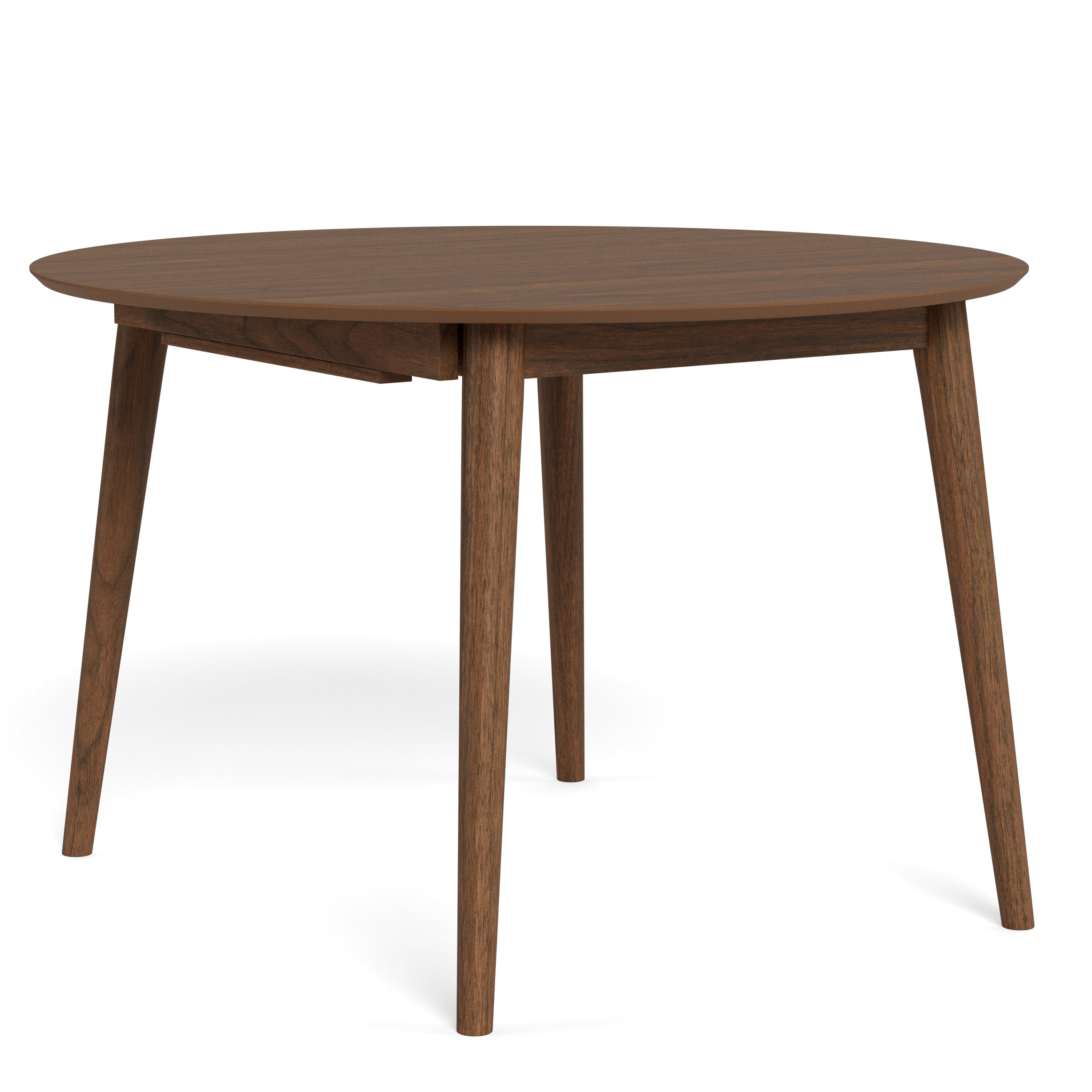 Montreux Round Extending Dining Table in Walnut 115–154cm