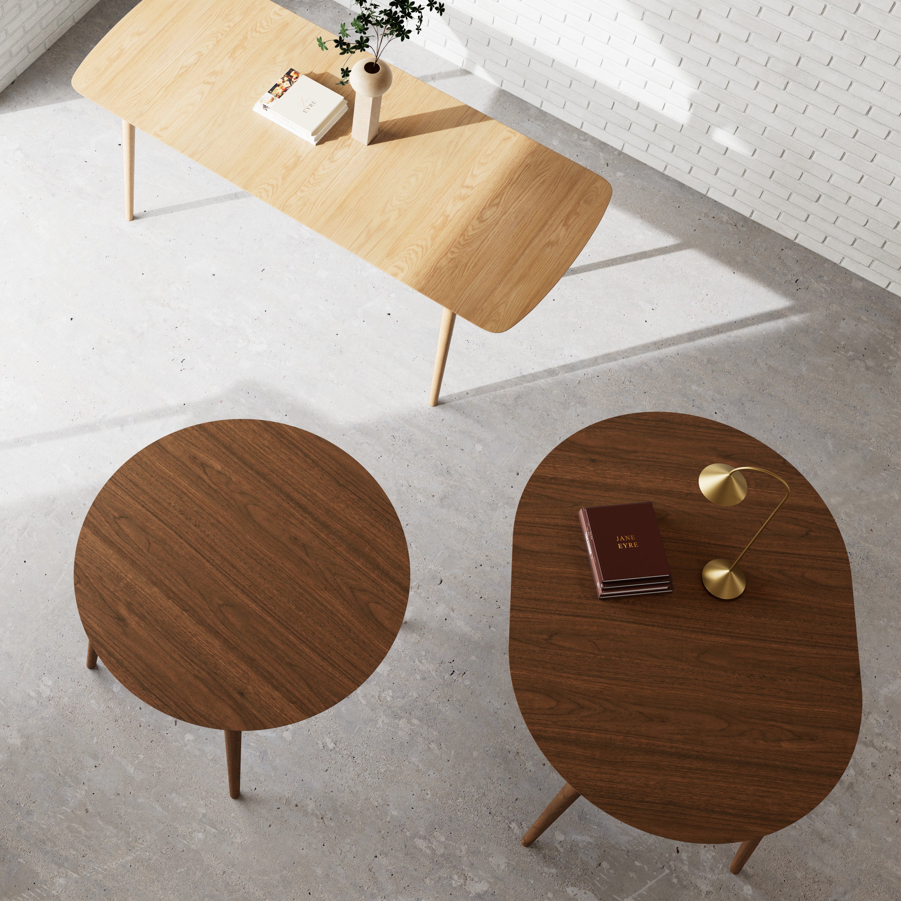 Montreux Round Extending Dining Table in Walnut 115–154cm