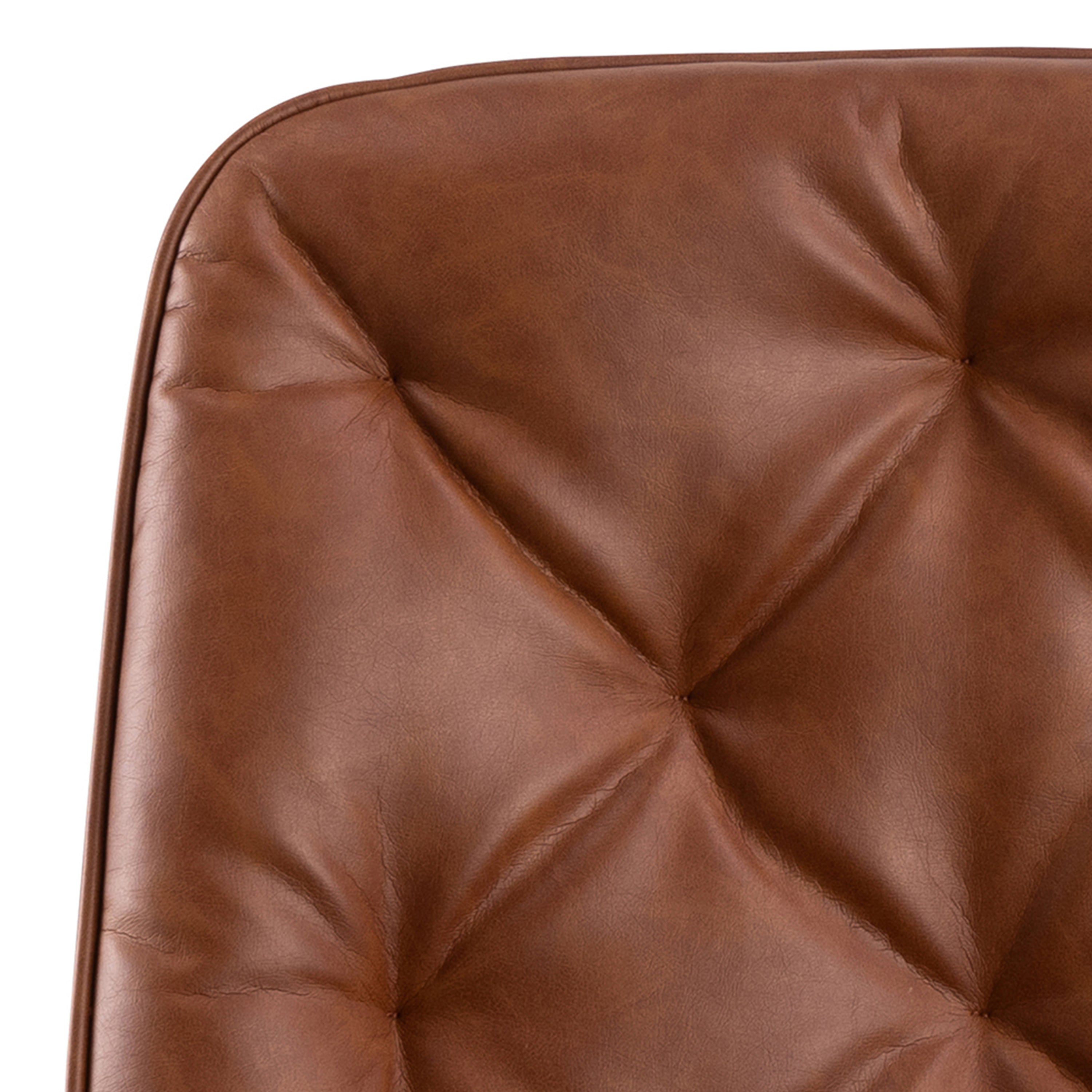 Erik Gas Lift Desk Chair in Brandy PU – FTG, view 6