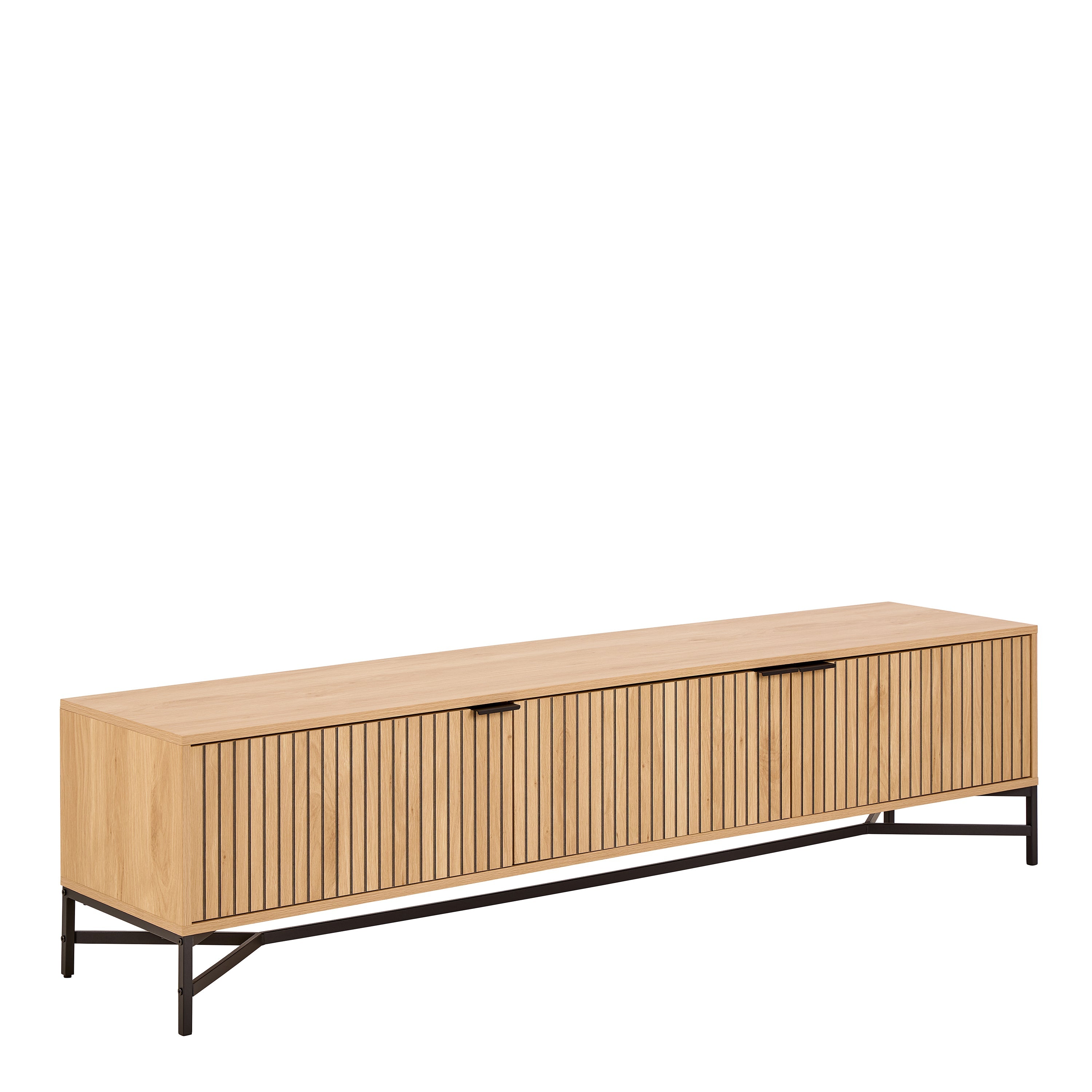 Jaipur TV Unit With 3 Doors 176cm Wide in Oak – FTG