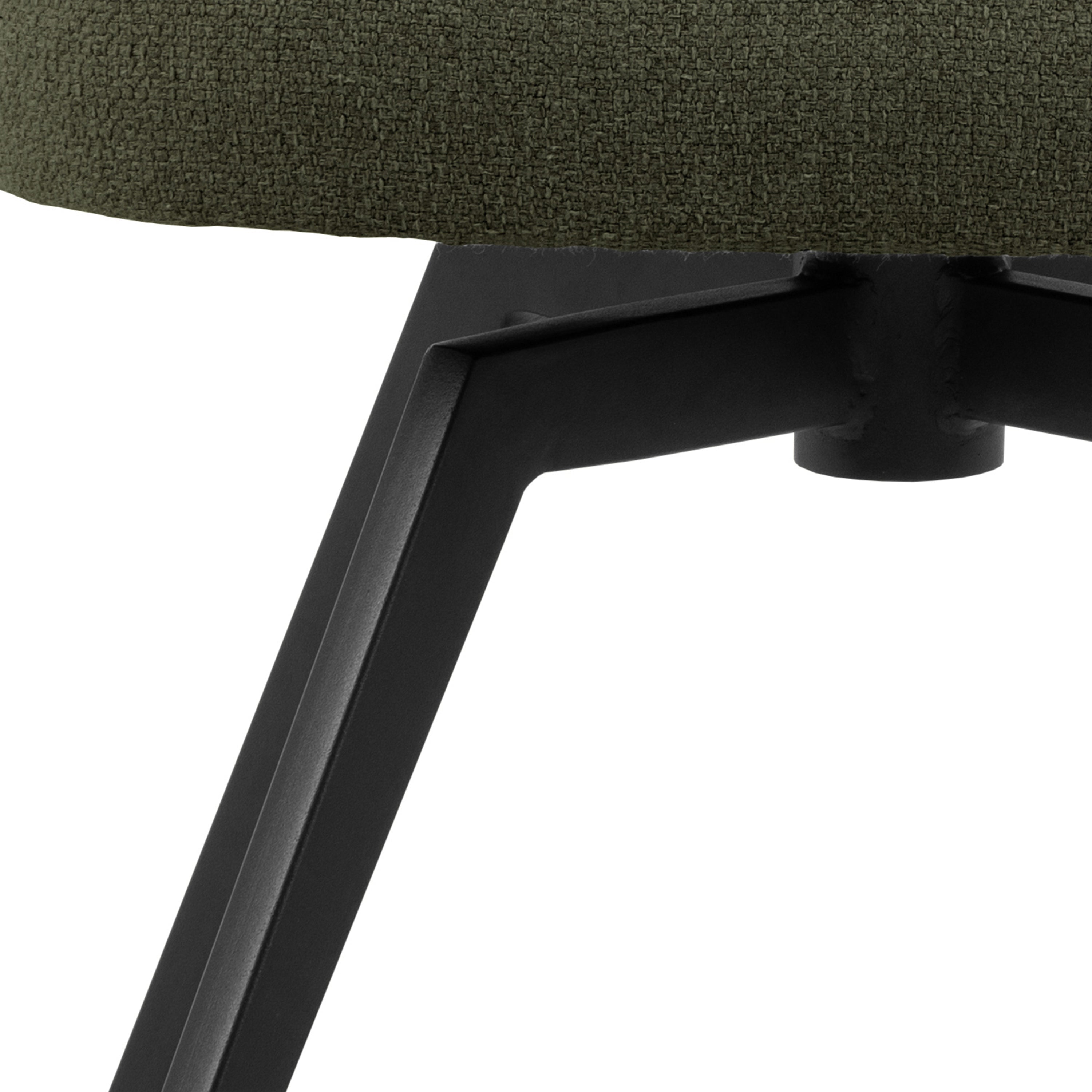 Darlene Dining Chair with Armrest and Swivel Function in Green – FTG, view 8