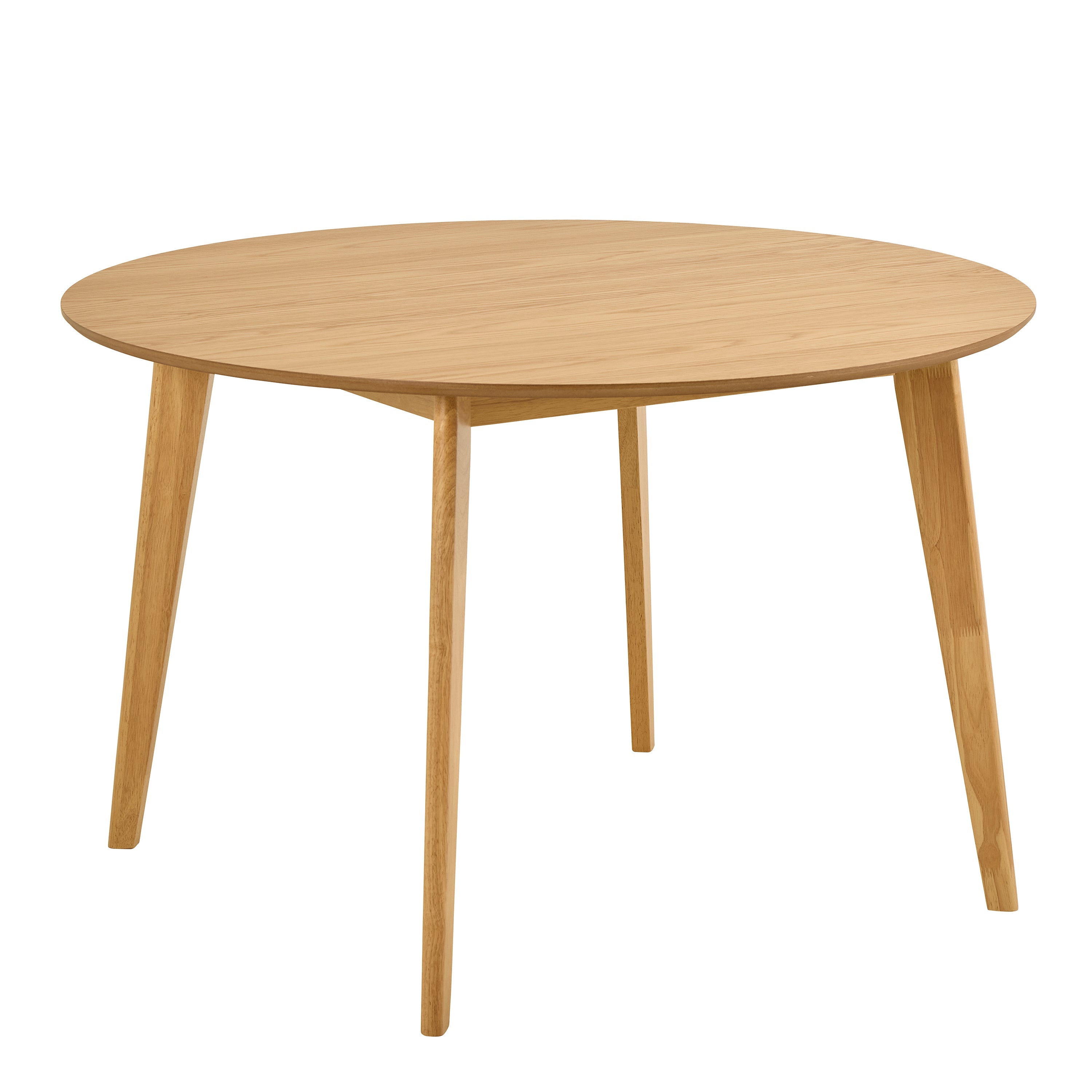 Roxby Round Dining Table in Matt Oak 120x76cm – FTG