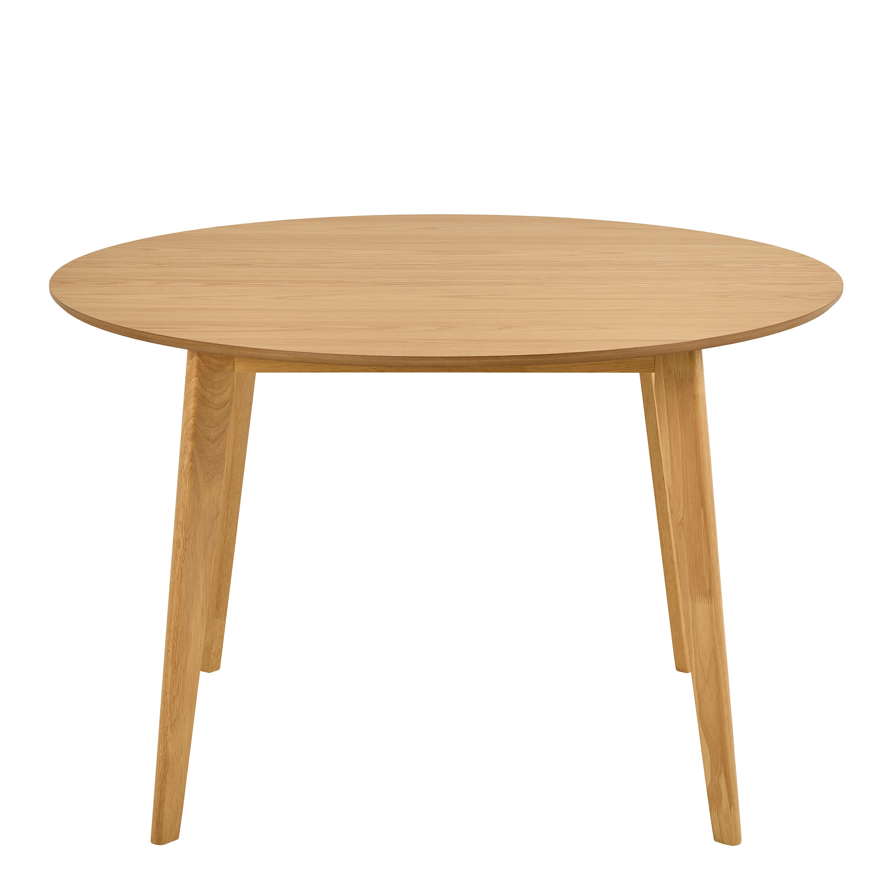 Roxby Round Dining Table in Matt Oak 120x76cm – FTG, view 2