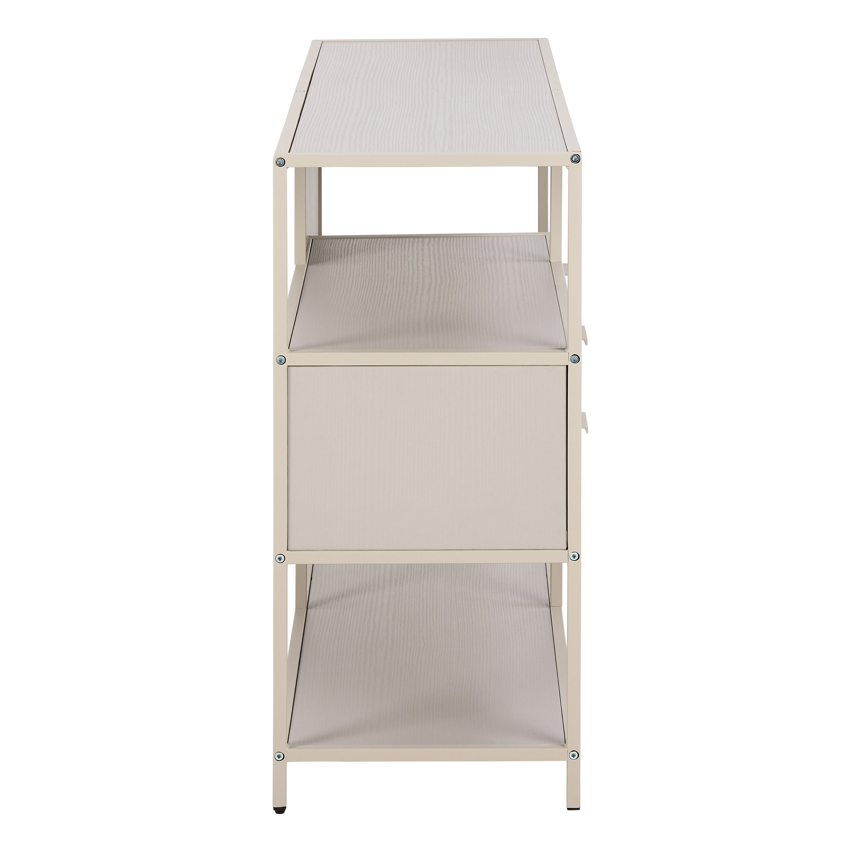 Seaford Grey Storage Unit with 2 Drawers and 3 Shelves – FTG, view 2