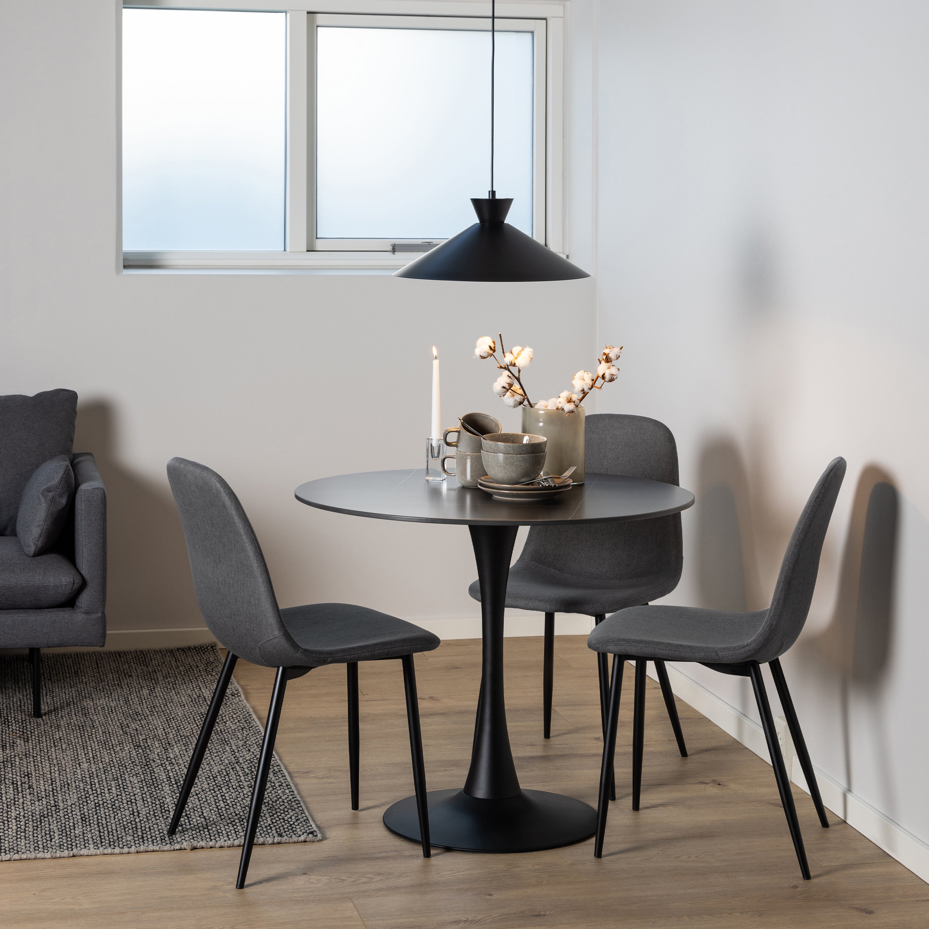 Celia Dining Chair in Light Grey Set of 4 – FTG, view 5