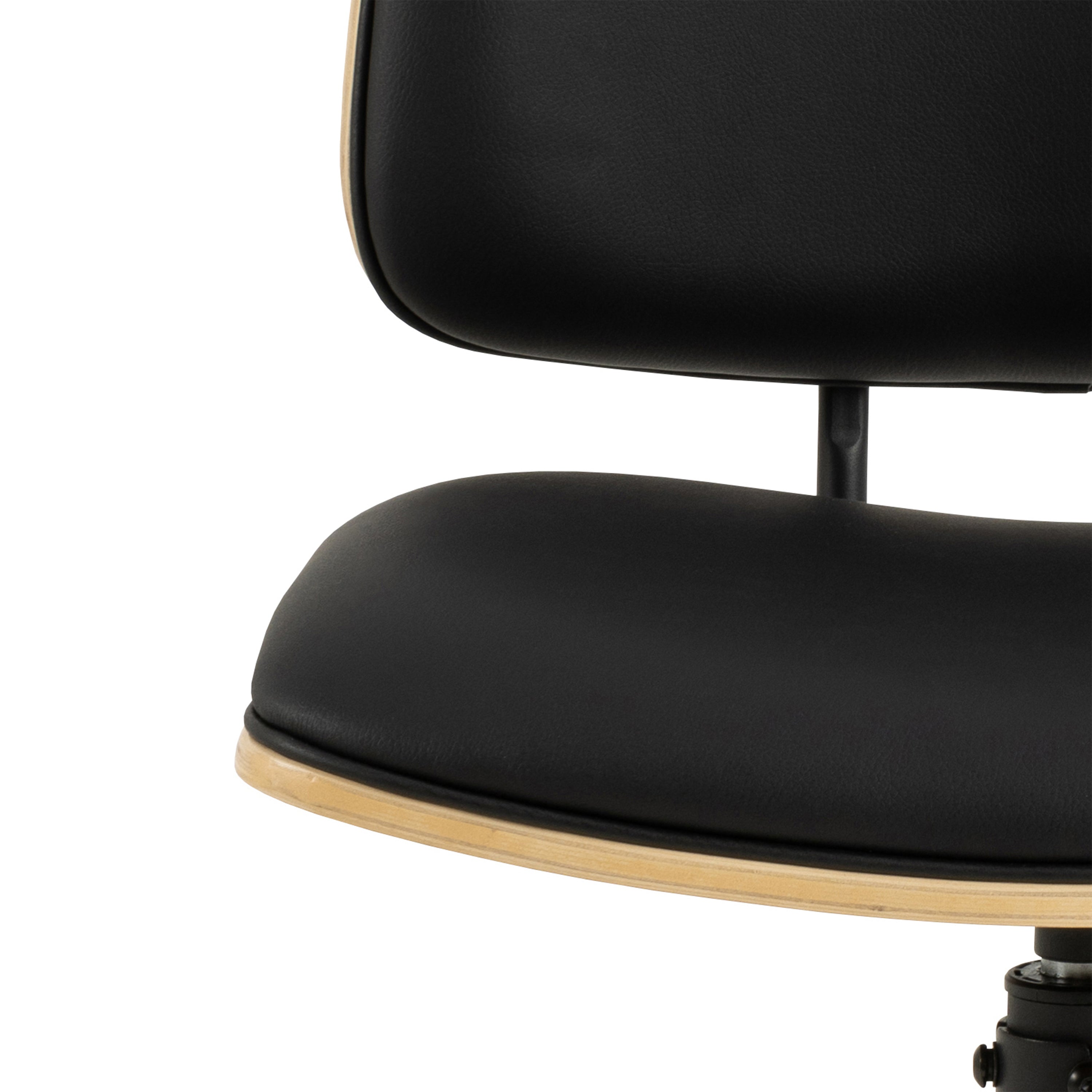 Owen Swivel Dining Chairs in Matt Black Set of 2 – FTG, view 8