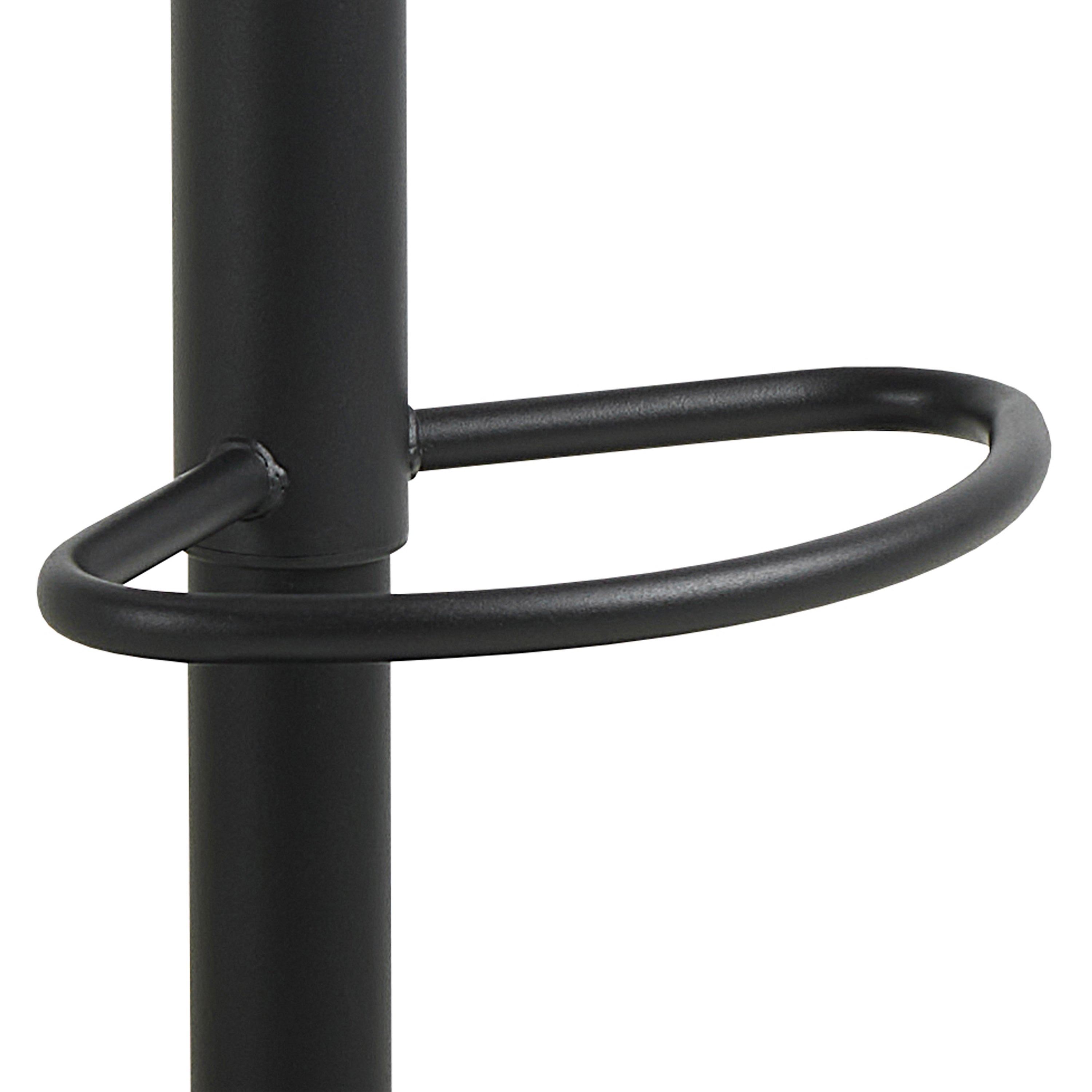 Owen Swivel Bar Stool With Height Adjustable Function in Matt Black – FTG, view 6