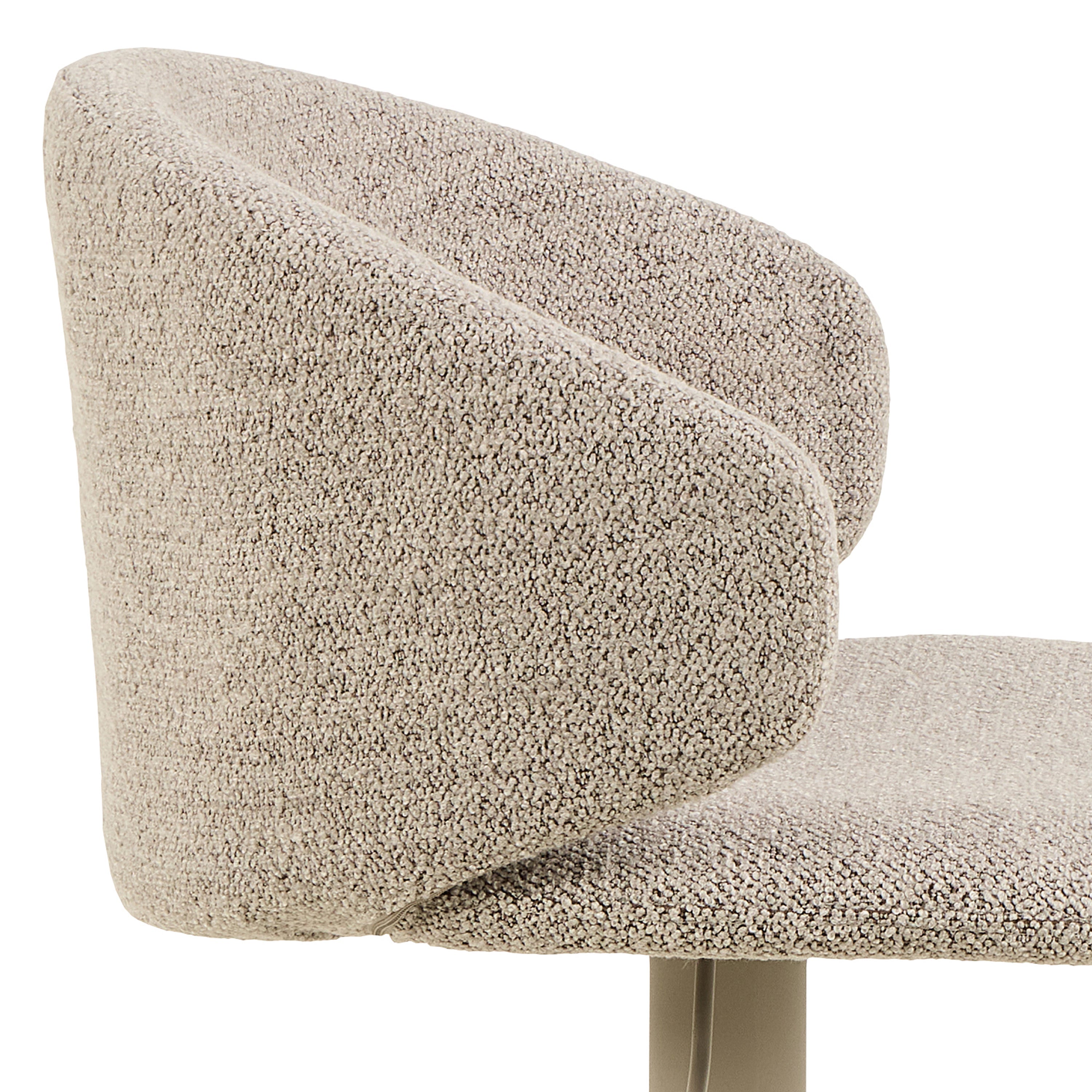 Ella Swivel Beige Bar Stool Set of 2 – FTG, view 5
