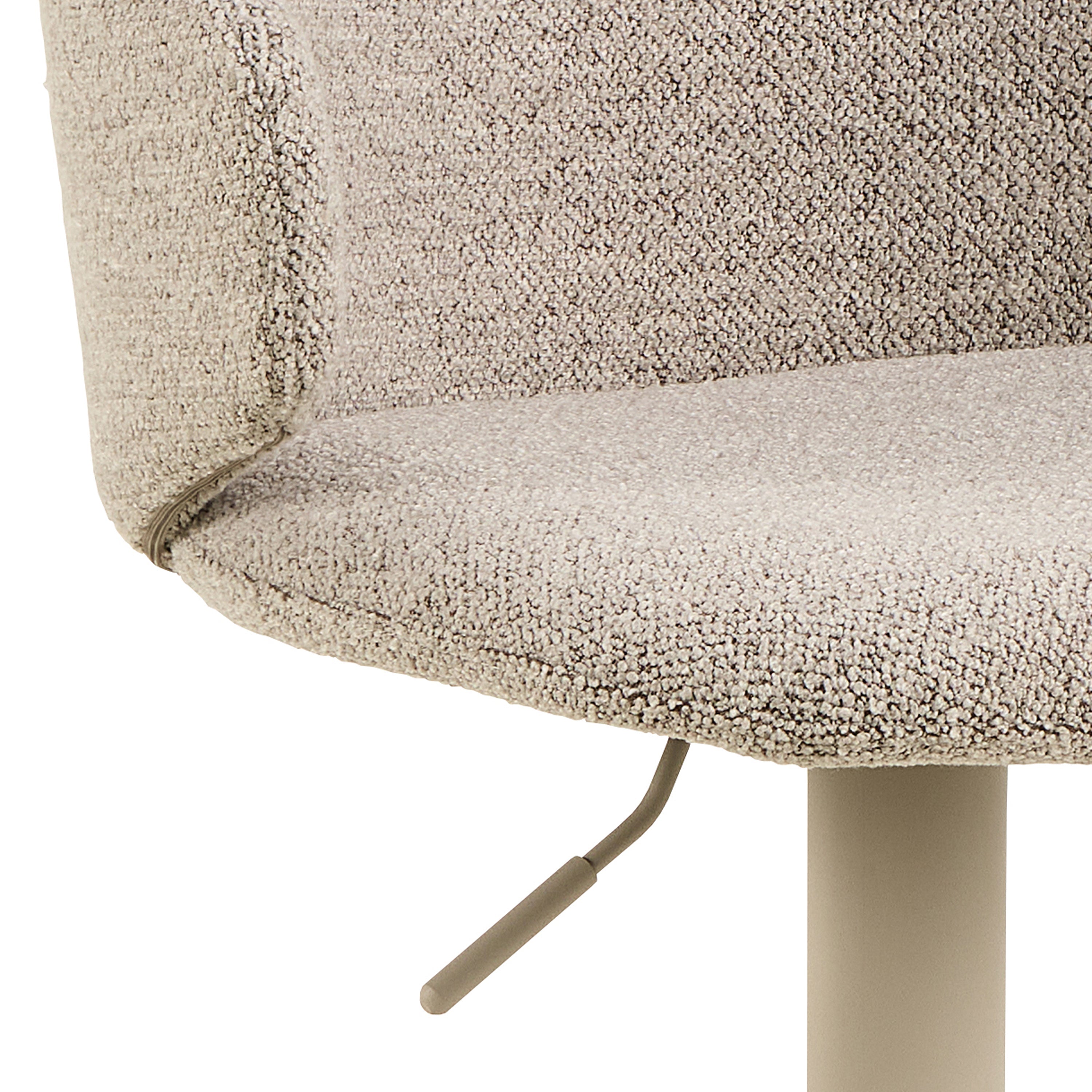 Ella Swivel Beige Bar Stool Set of 2 – FTG, view 6