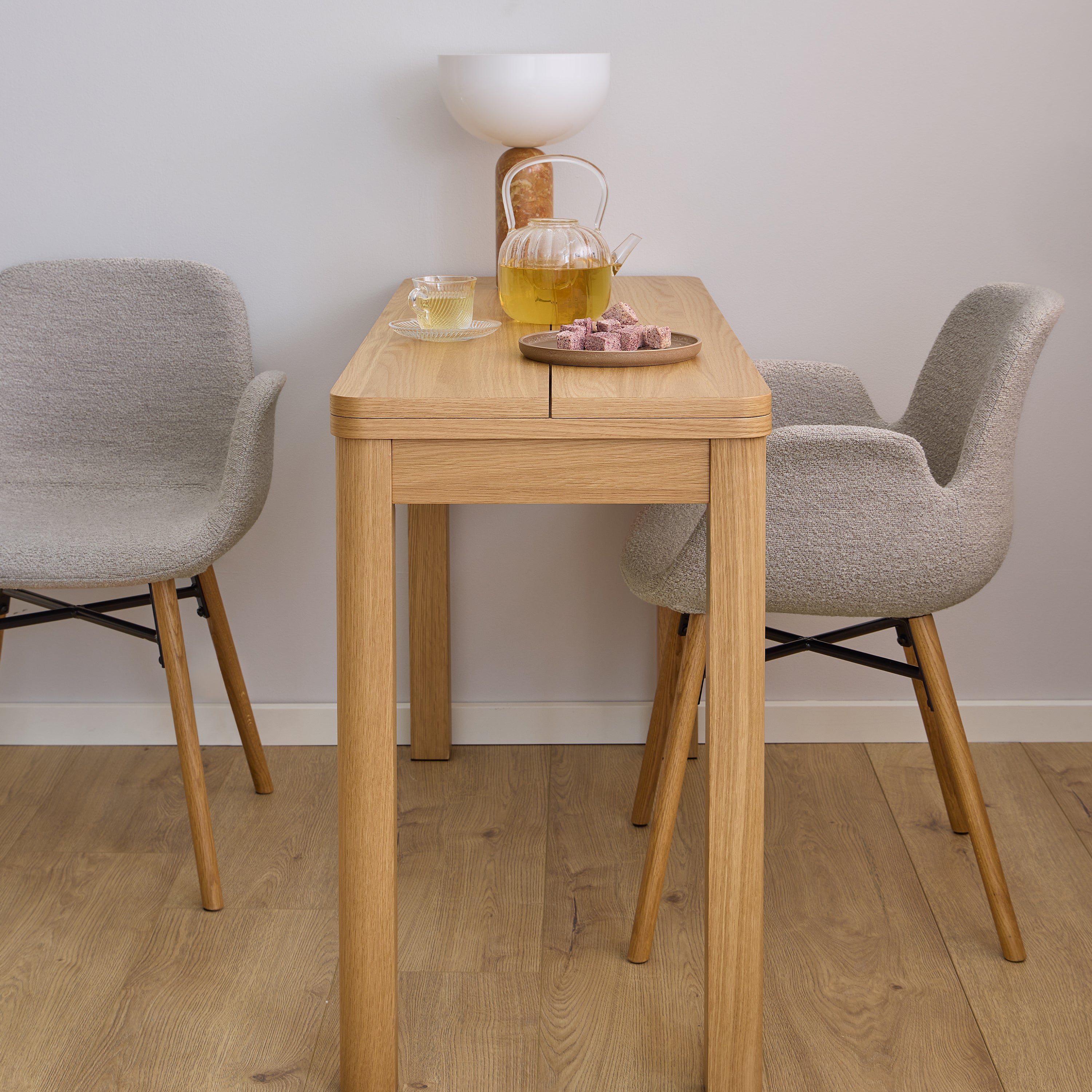 Southampton Extendable Rectangular dining table in Matt Oak 45/90 x 120 cm – FTG, view 6