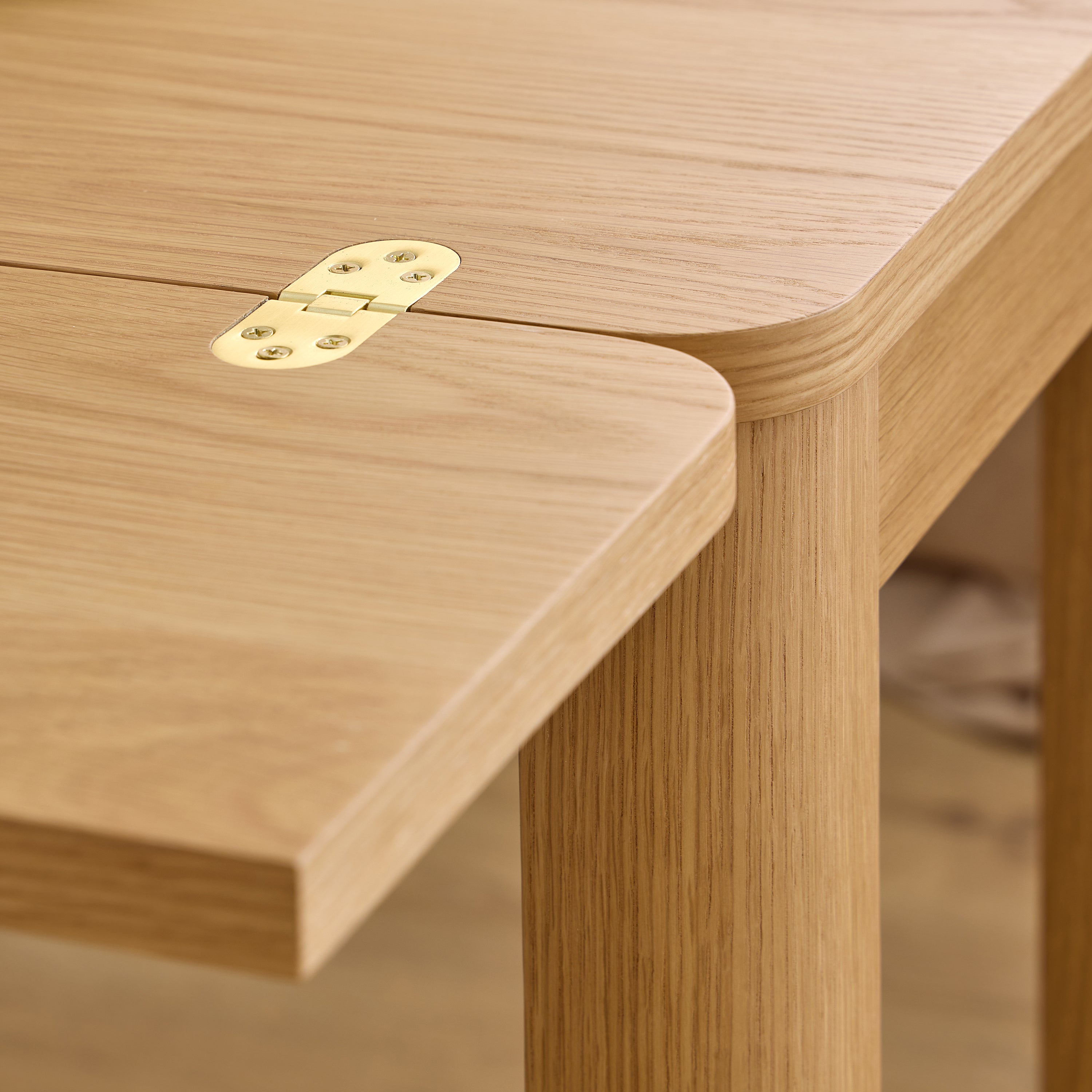 Southampton Extendable Rectangular dining table in Matt Oak 45/90 x 120 cm – FTG, view 9