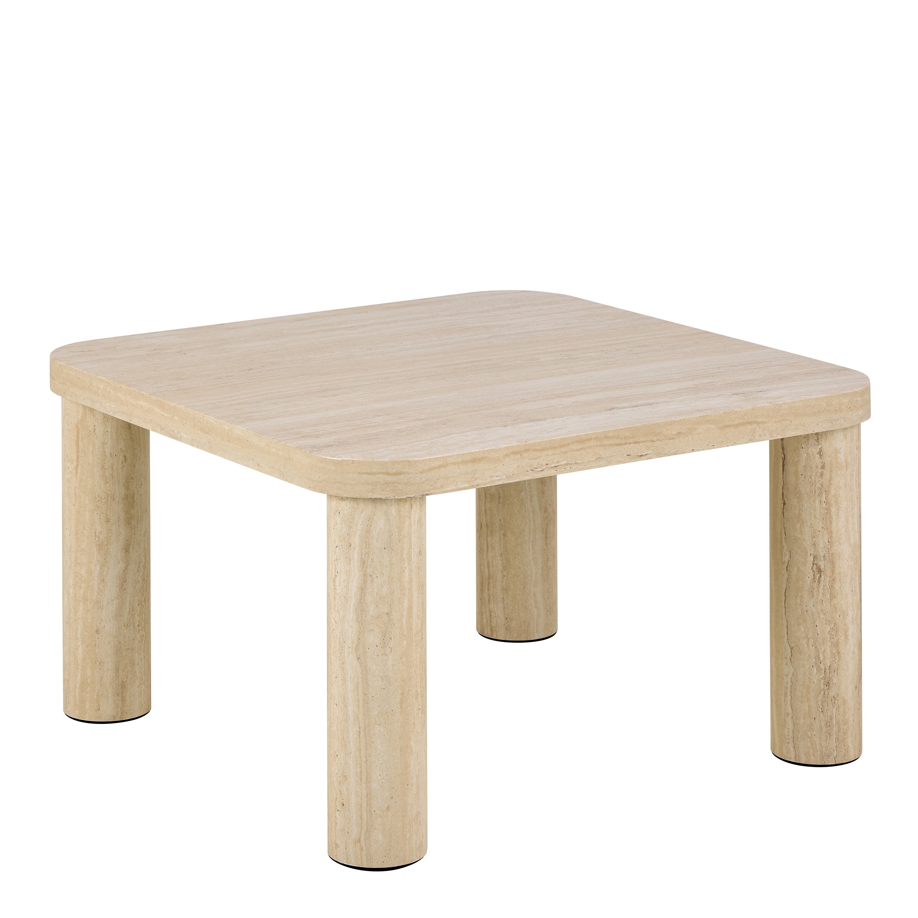 Solano Square Coffee Table in Light Travertine 60 x 60 cm – FTG