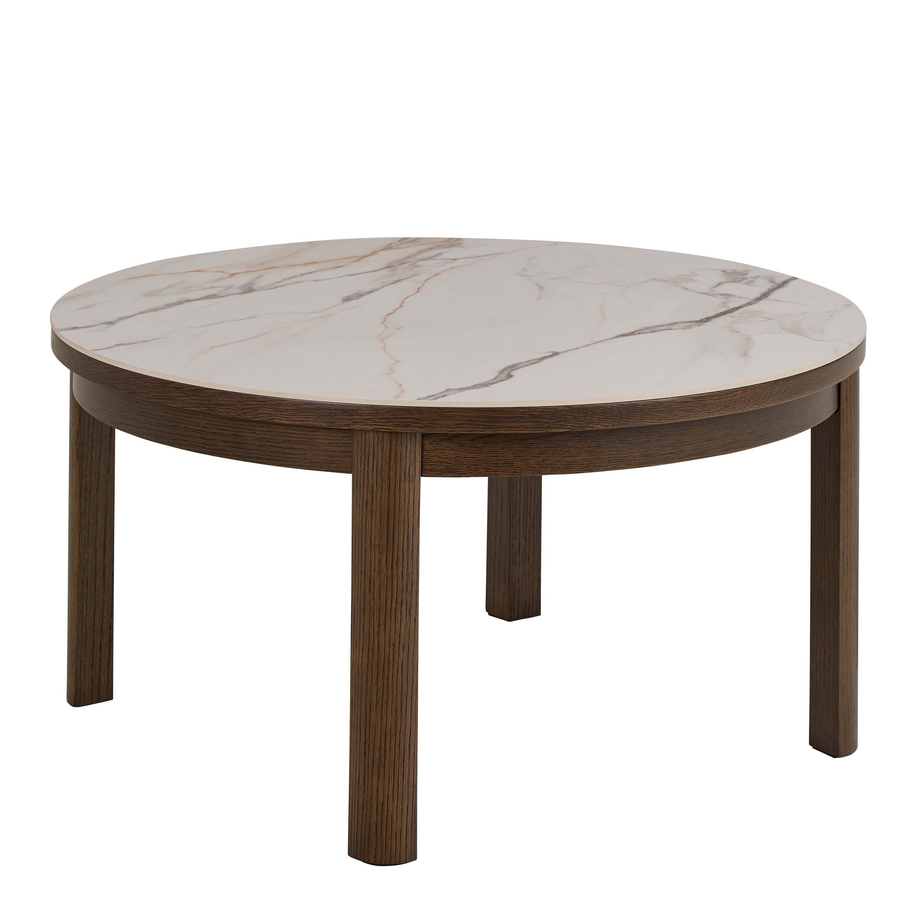Southampton Round Coffee Table in Cream Ceramic 90x45cm – FTG