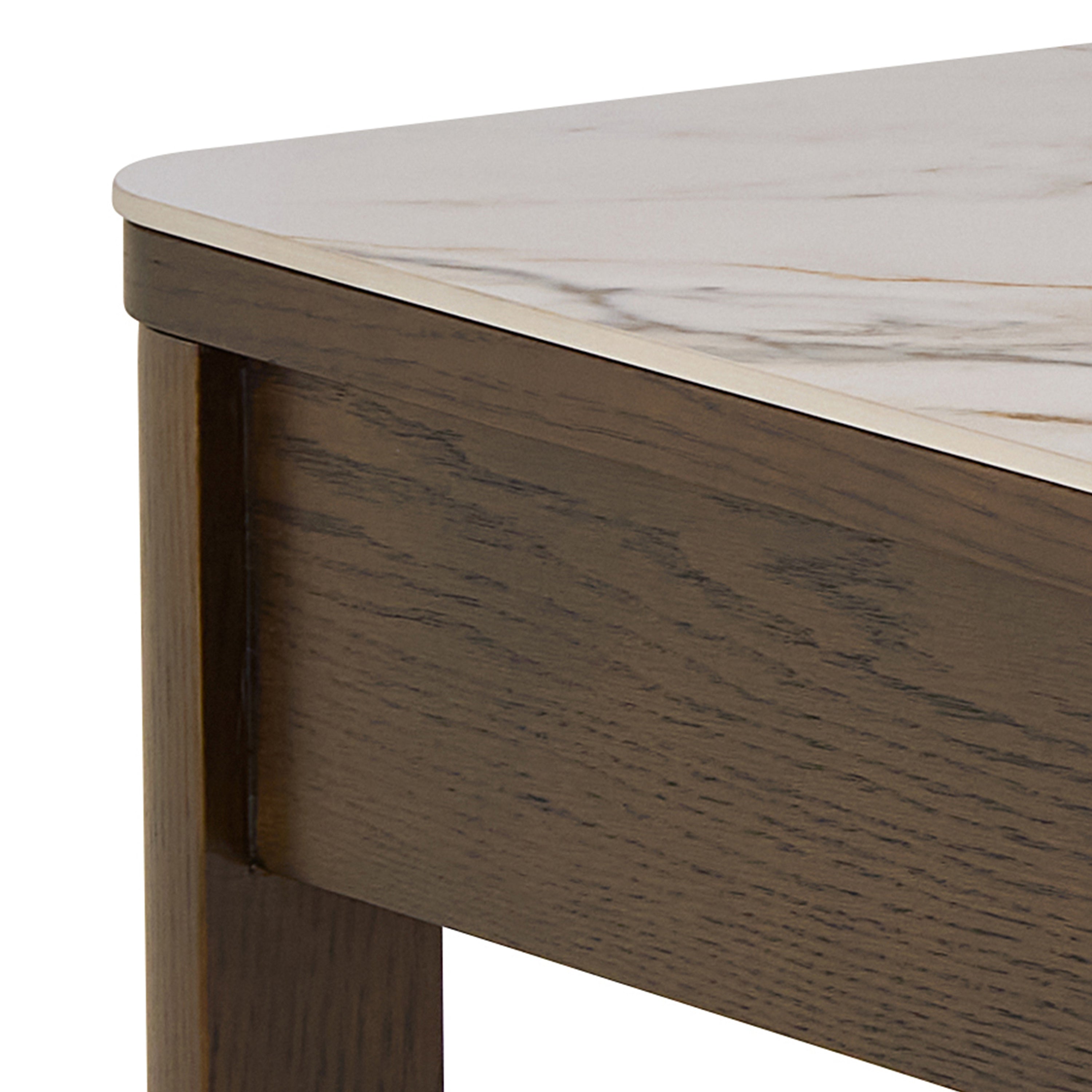 Southampton Rectangular Coffee Table 1 Drawer 1 Shelf in Cream Ceramic – FTG, view 7