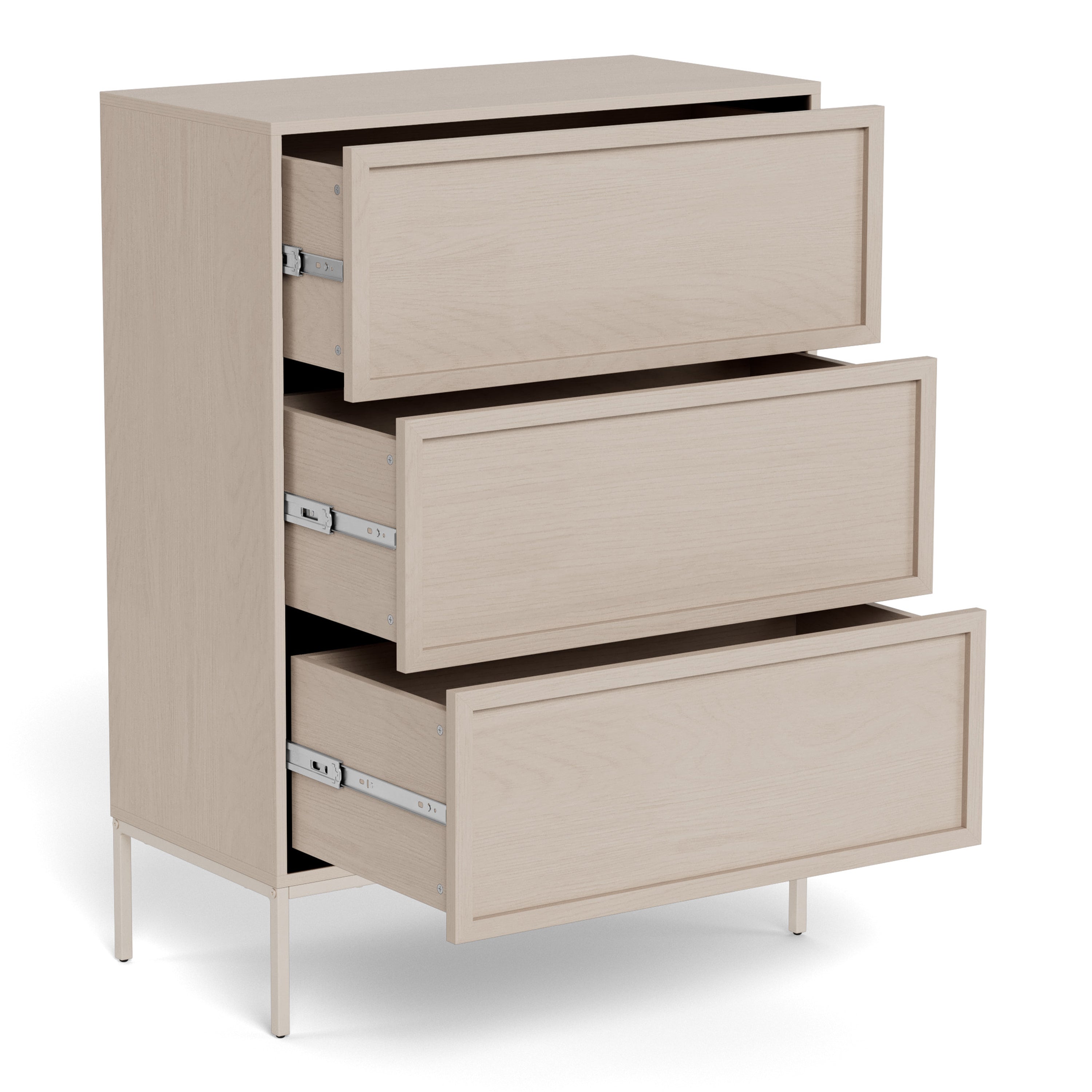 Palmdale 3 Drawer Chest in Grey