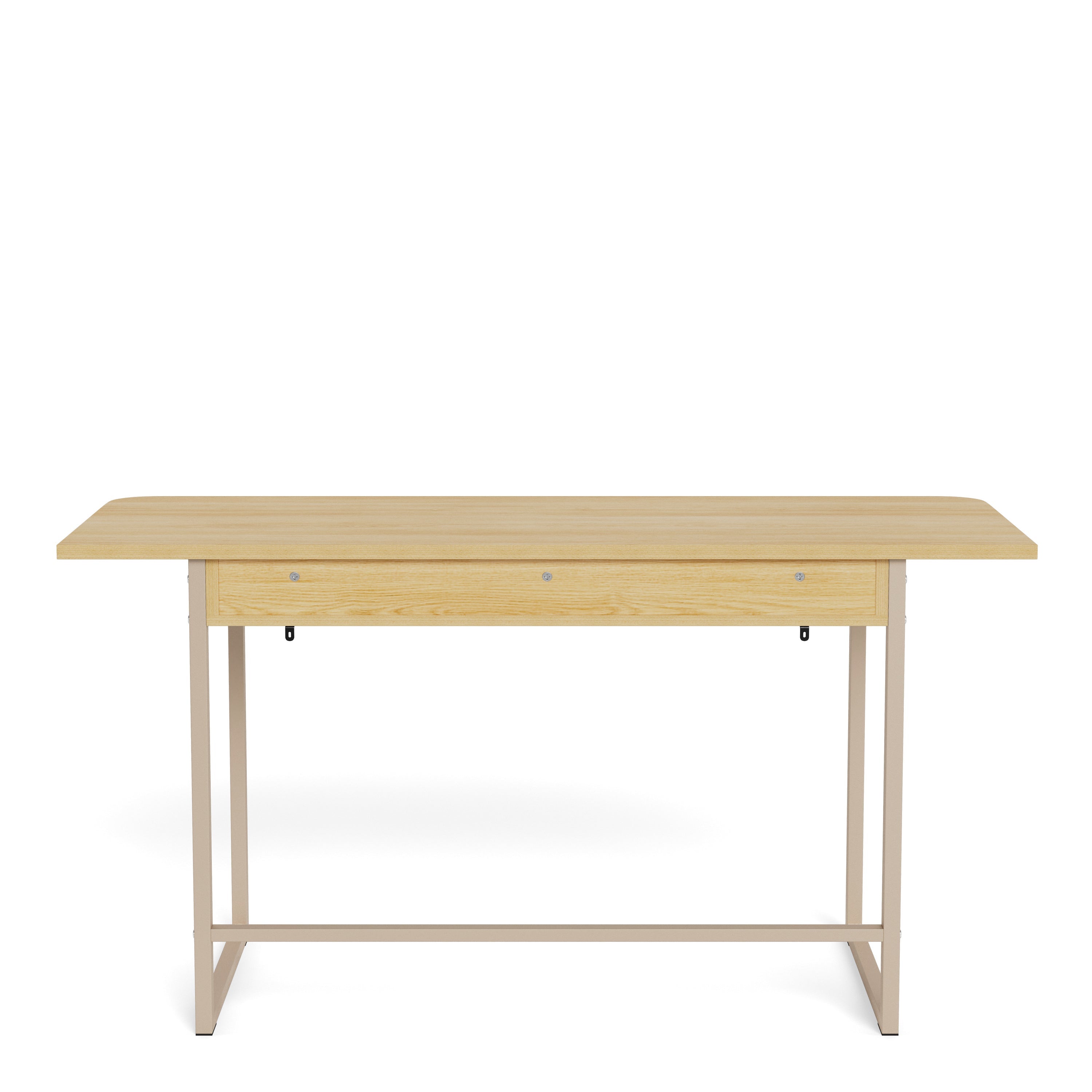 Darlington Console Table With 2 Open Shelves and Oak Top – FTG, view 4