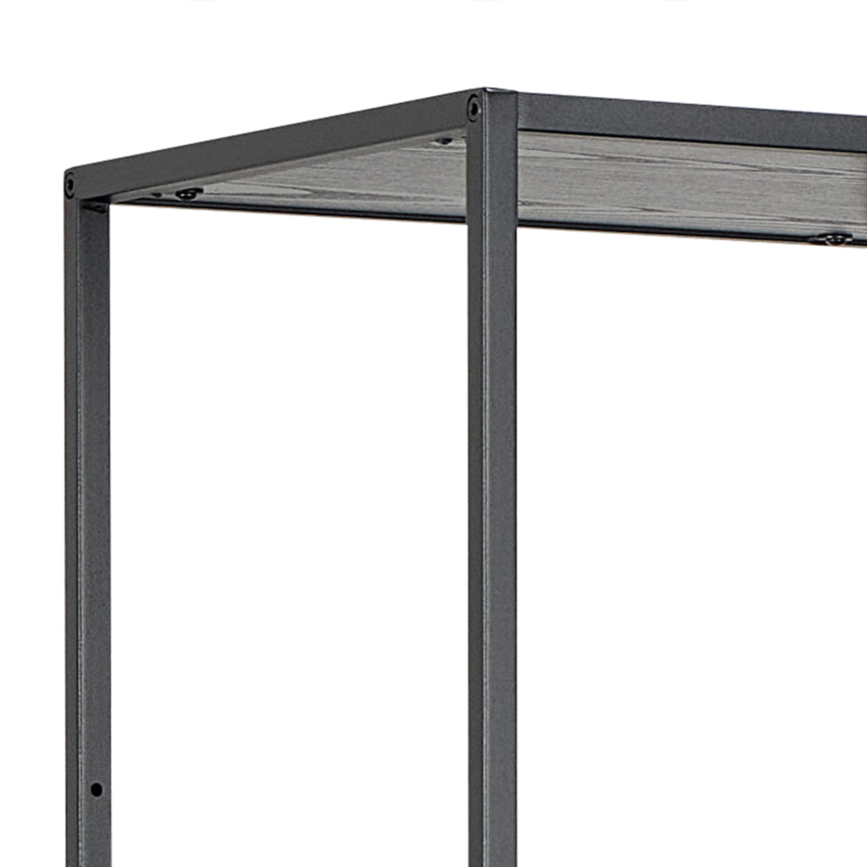 Seaford Bookcase with 5 Shelves in Black