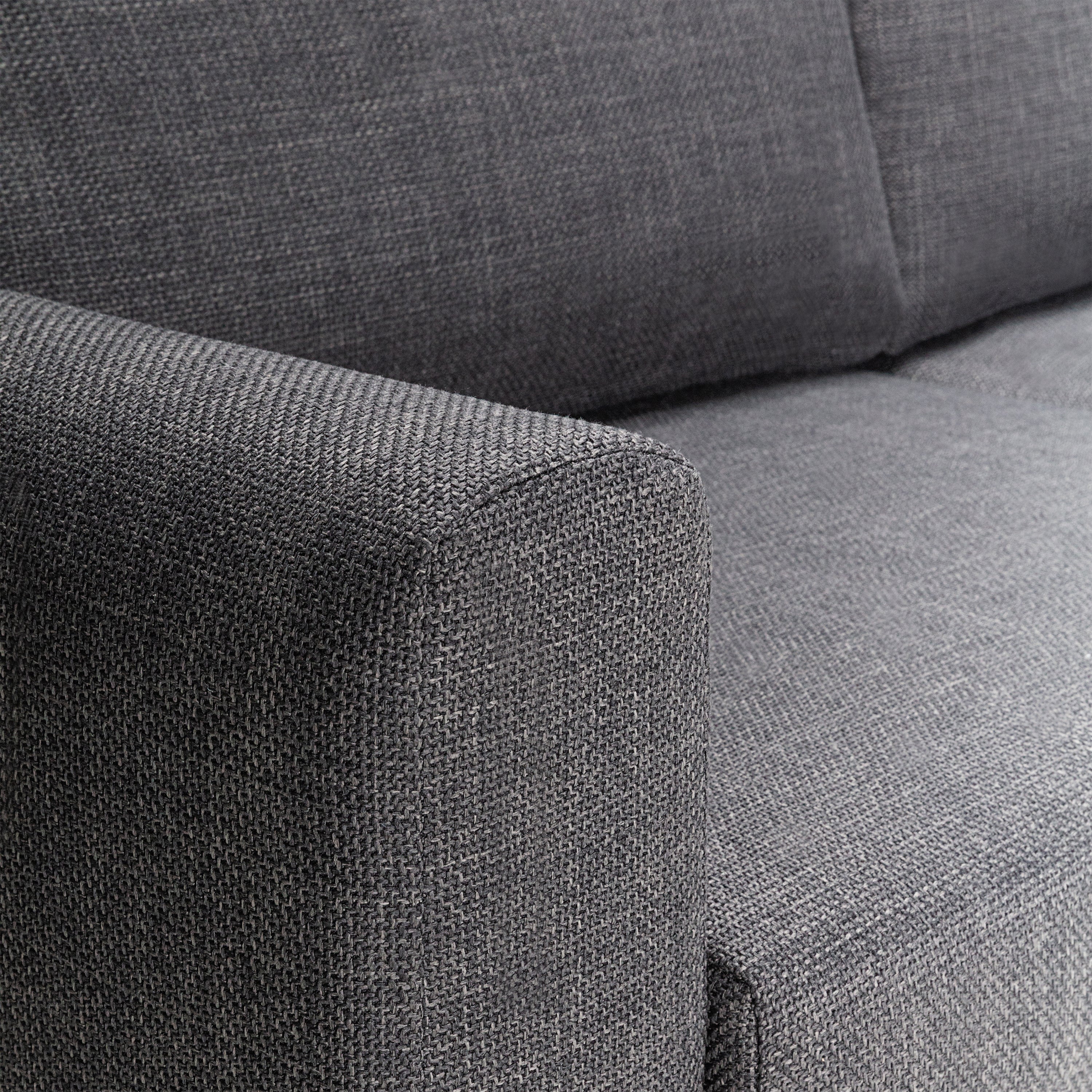 Omaha 2 Seater Sofa in Dark Grey and Basel Fabric – FTG, view 10