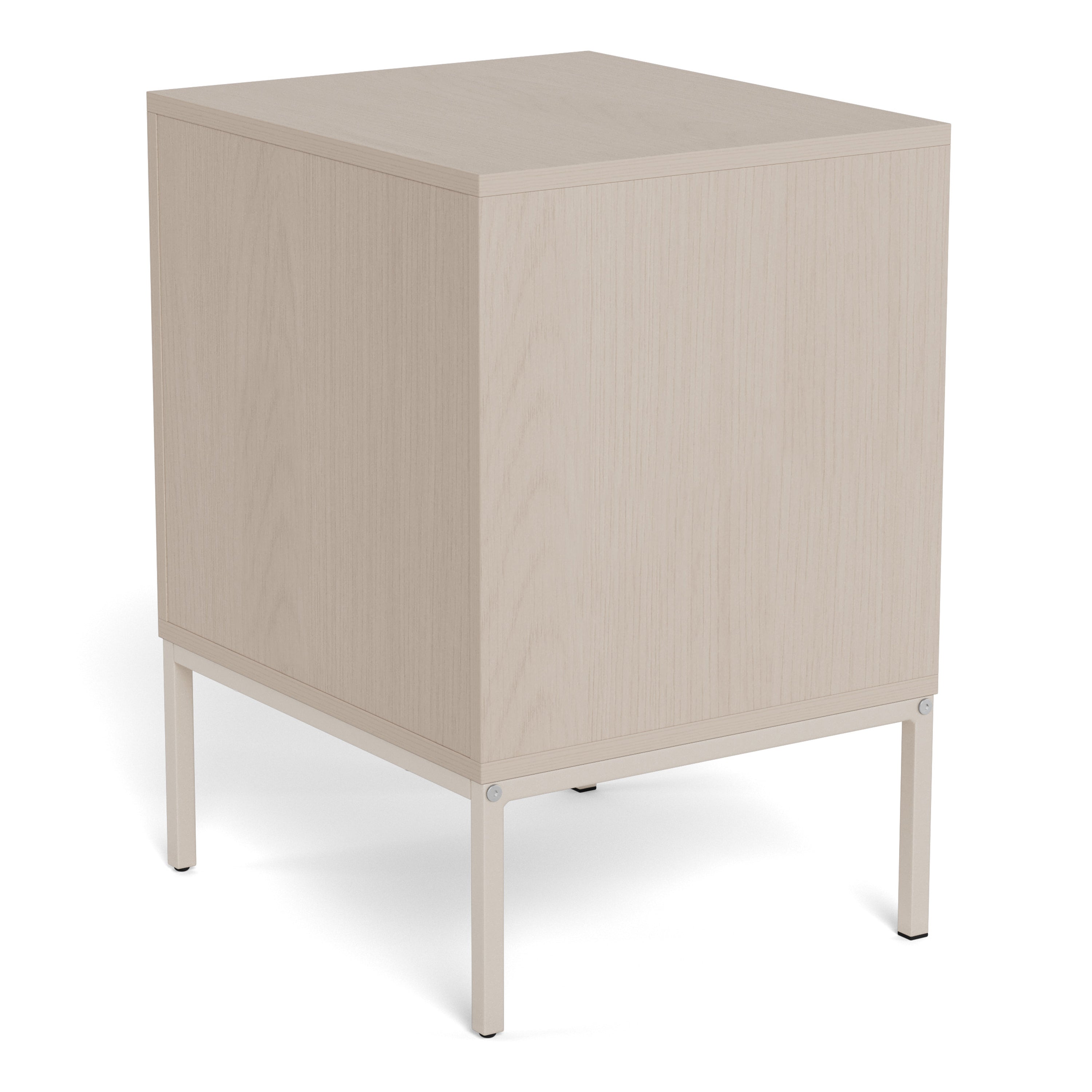 Palmdale Bedside Table with 2 Drawers in Grey