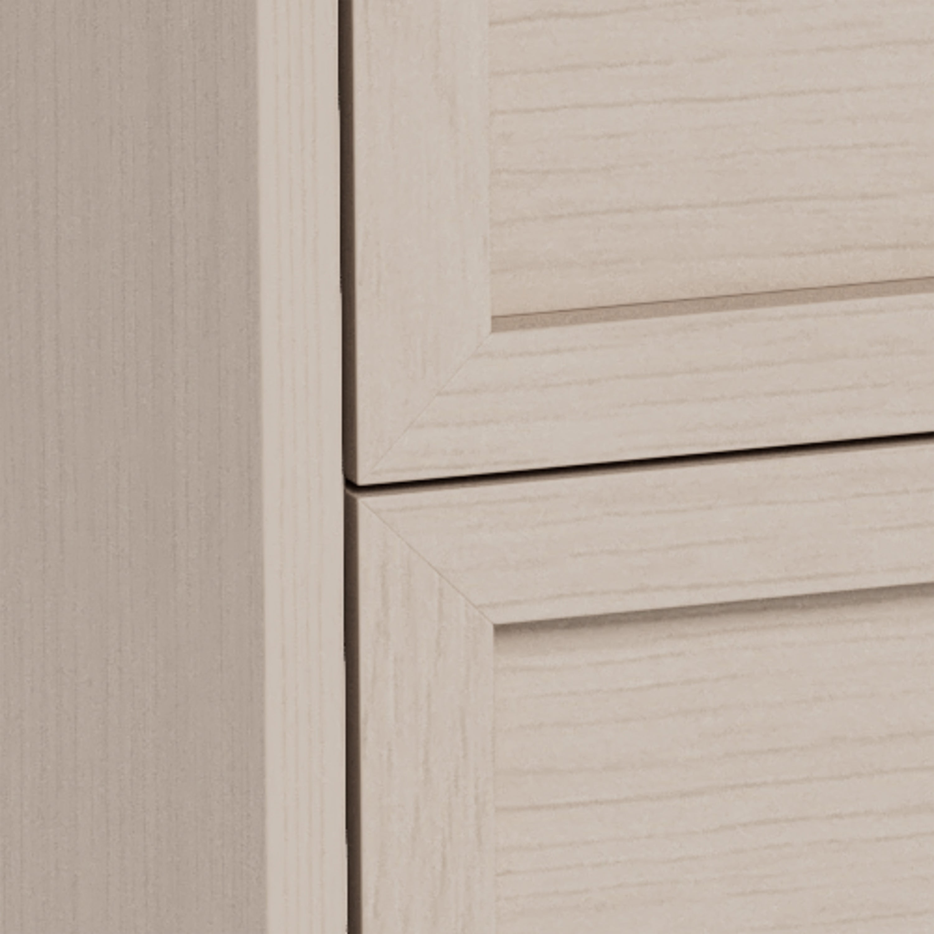 Palmdale Bedside Table with 2 Drawers in Grey