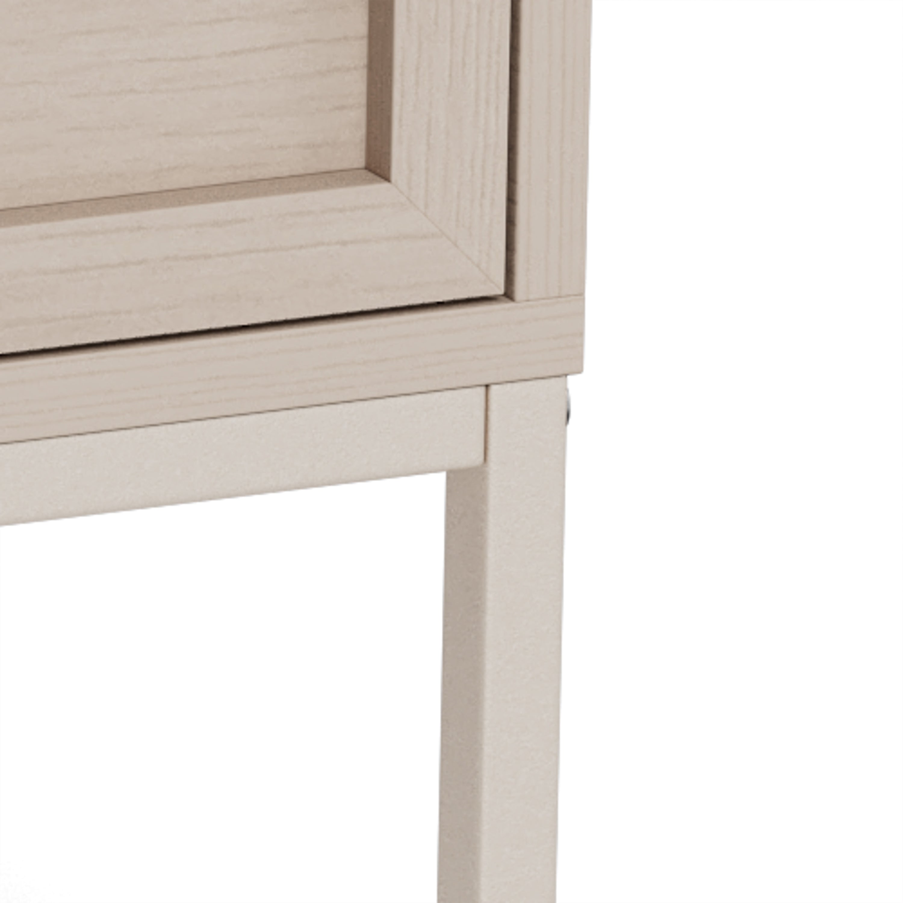 Palmdale Bedside Table with 2 Drawers in Grey