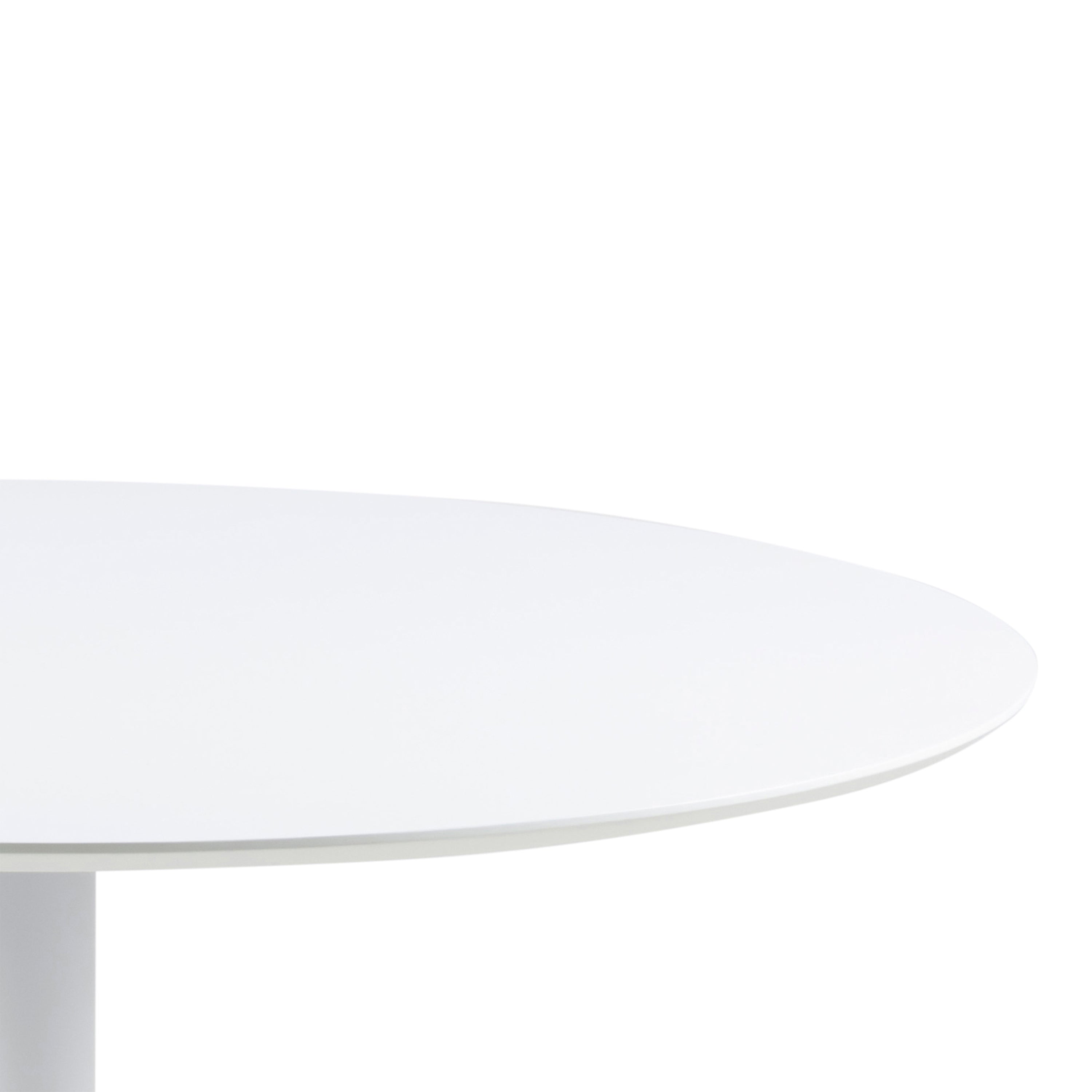 Ibiza Round Dining Table with White Top and White Base – FTG, view 4