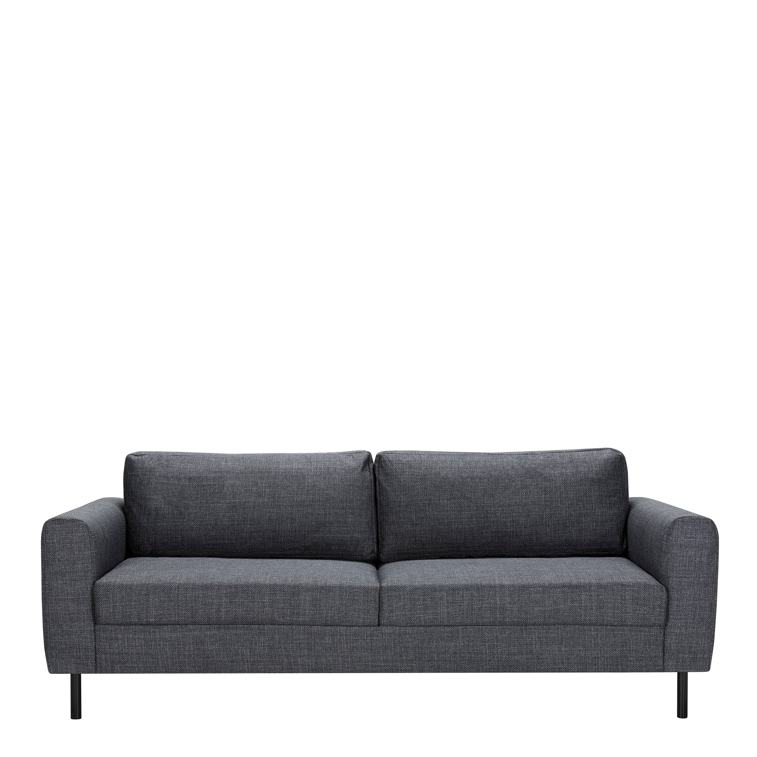 Omaha Set of 2 x 3 Seater Sofas in Basel Dark Grey Fabric – FTG, view 3