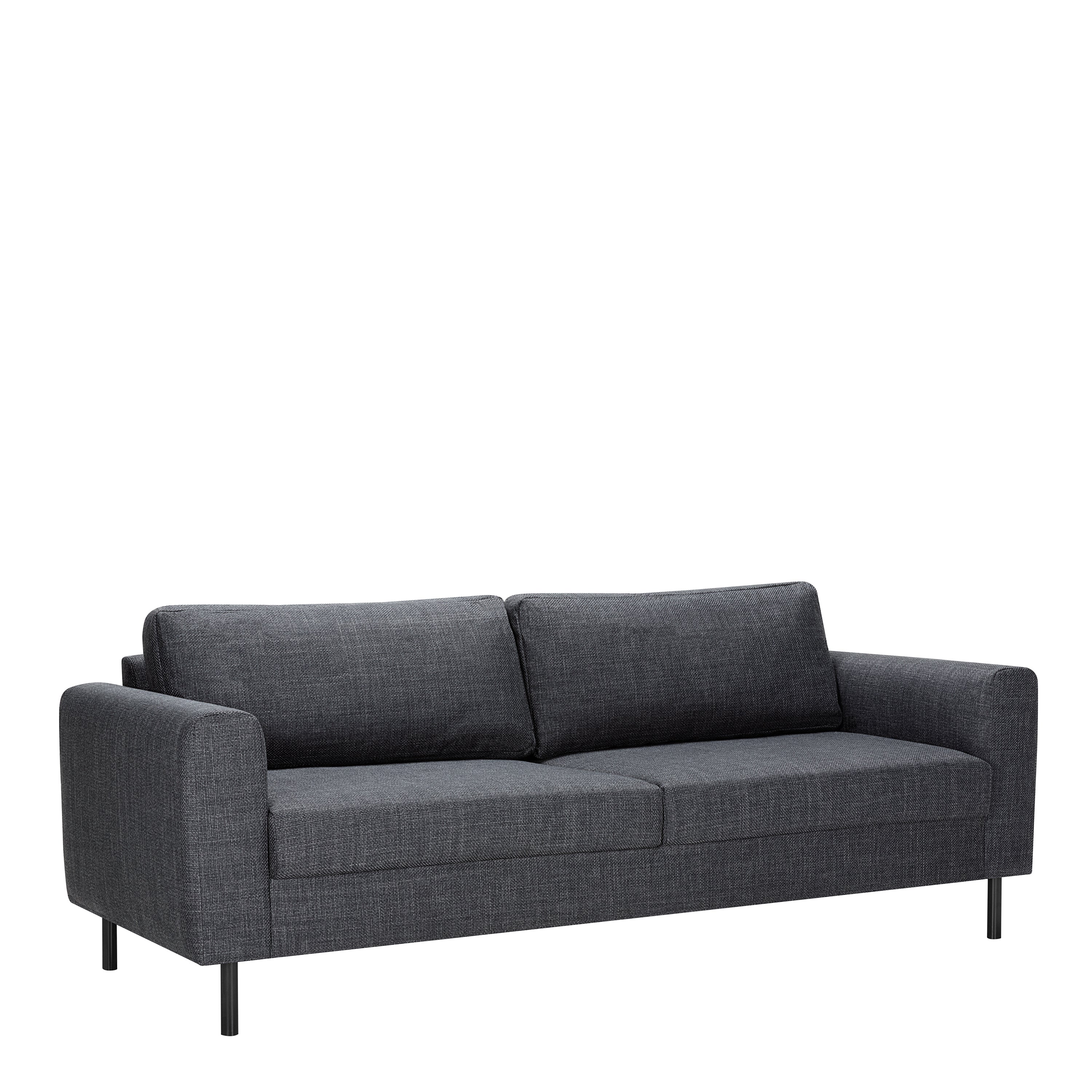 Omaha 2 + 3 Seater Sofa set in Basel Dark Grey Fabric – FTG, view 2