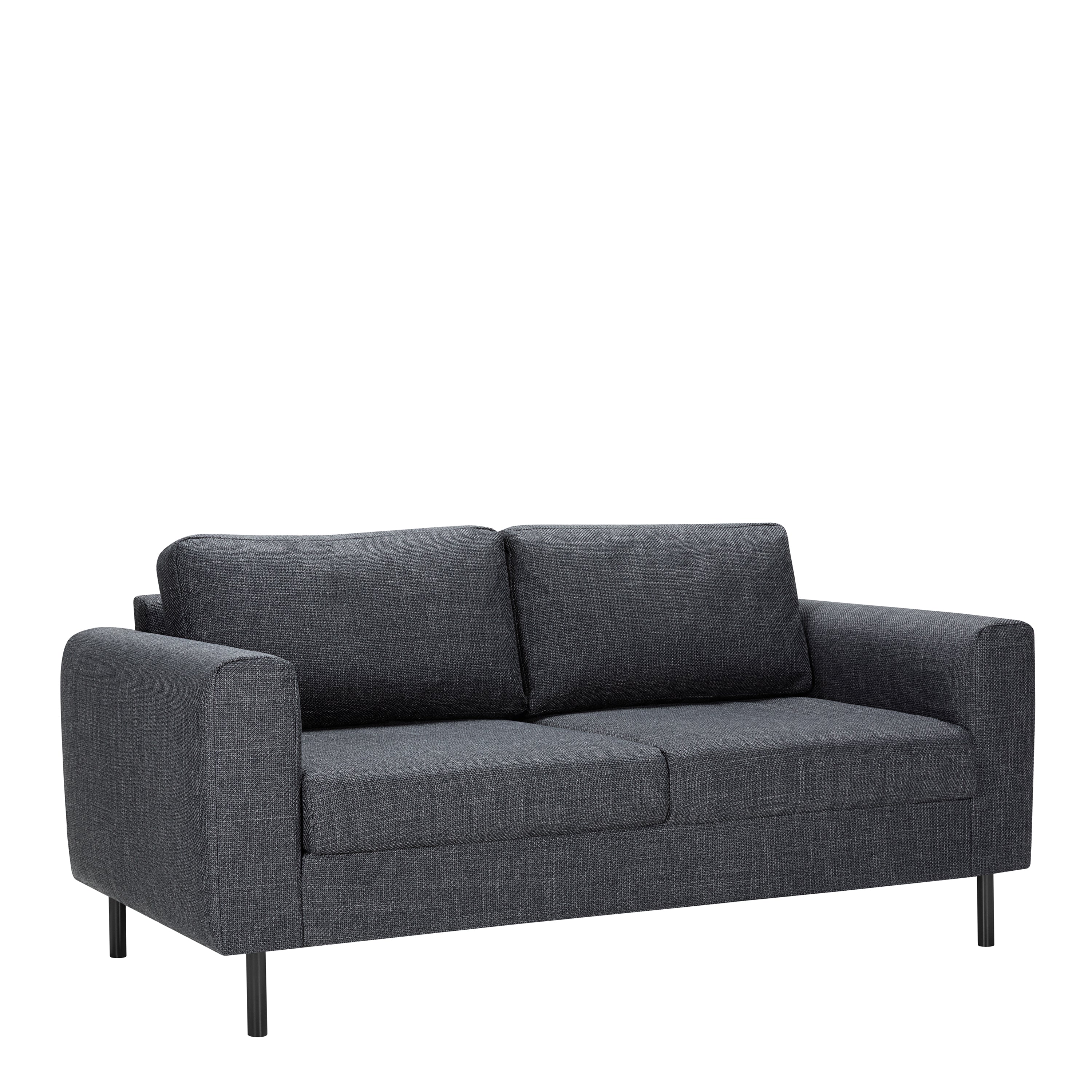 Omaha Set of 2 x 2 Seater Sofas in Basel Dark Grey Fabric – FTG, view 2