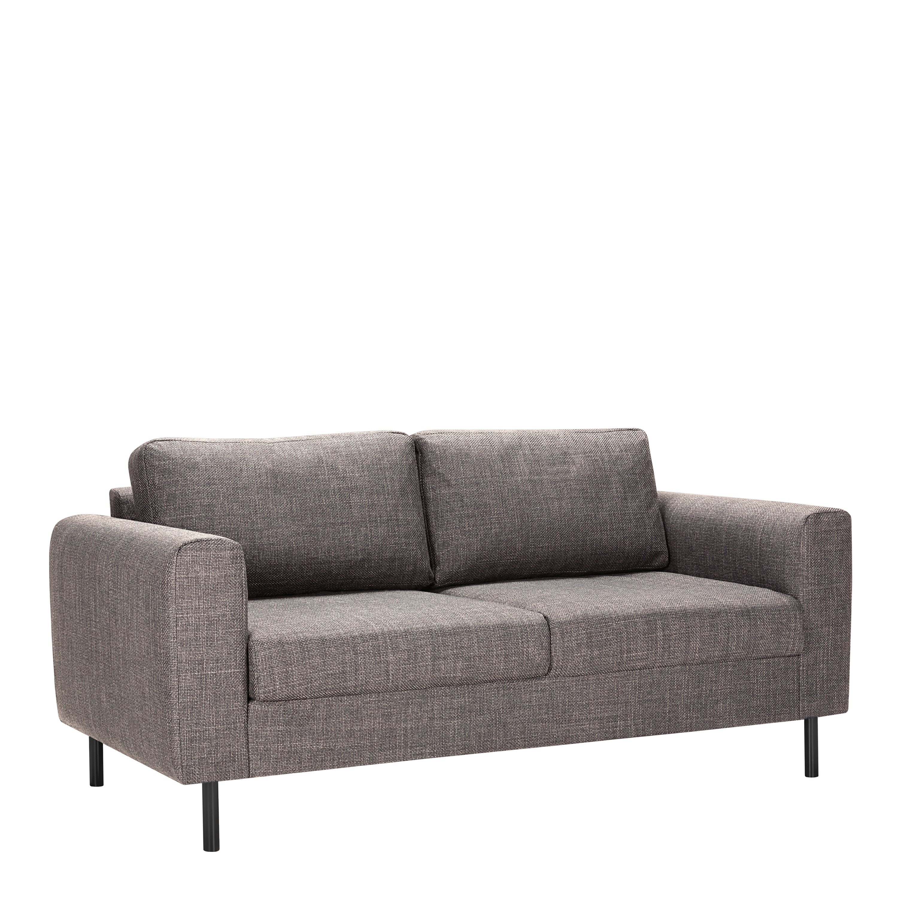 Omaha 2 + 3 Seater Sofa set in Basel Light Grey Brown Fabric – FTG, view 2