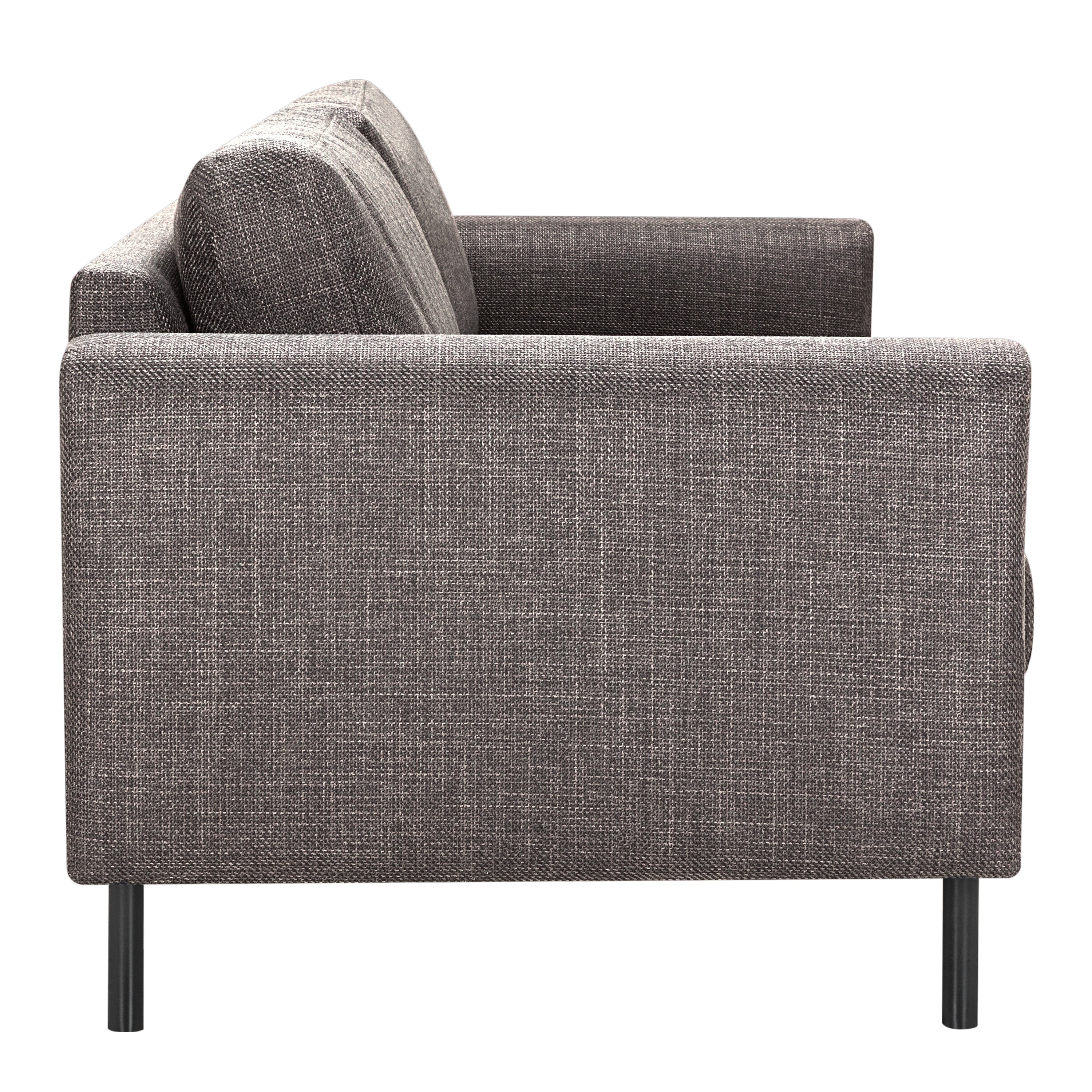 Omaha Set of 2 x 3 Seater Sofas in Basel Light Grey Brown Fabric – FTG, view 6