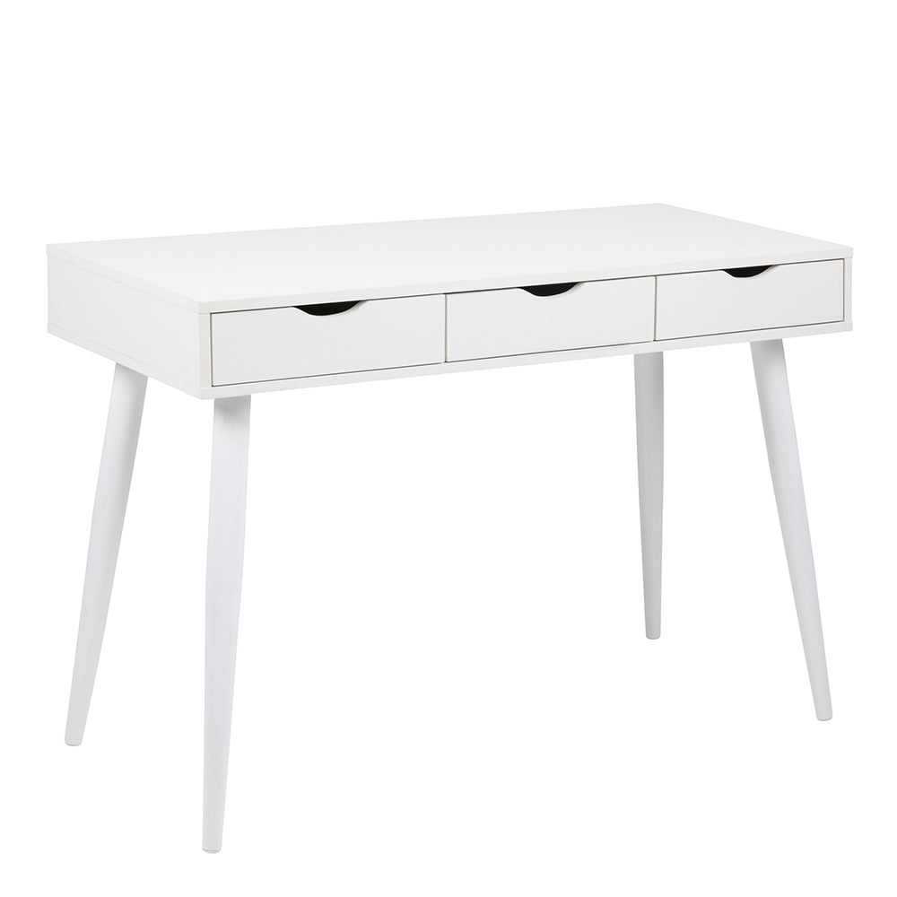 Neptun 3 Drawer Office Desk in White – FTG