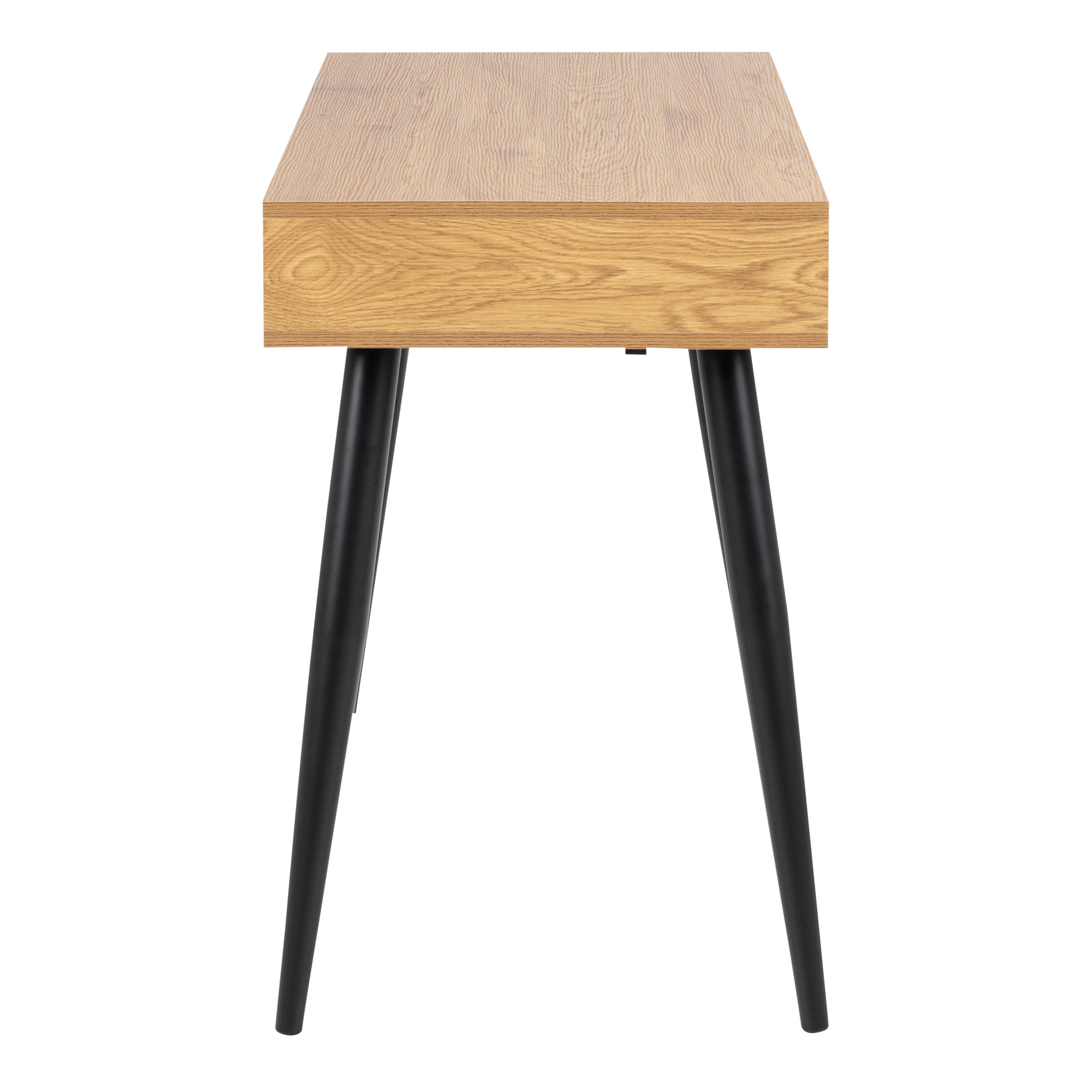 Neptun 3 Drawer Office Desk in Oak – FTG, view 3