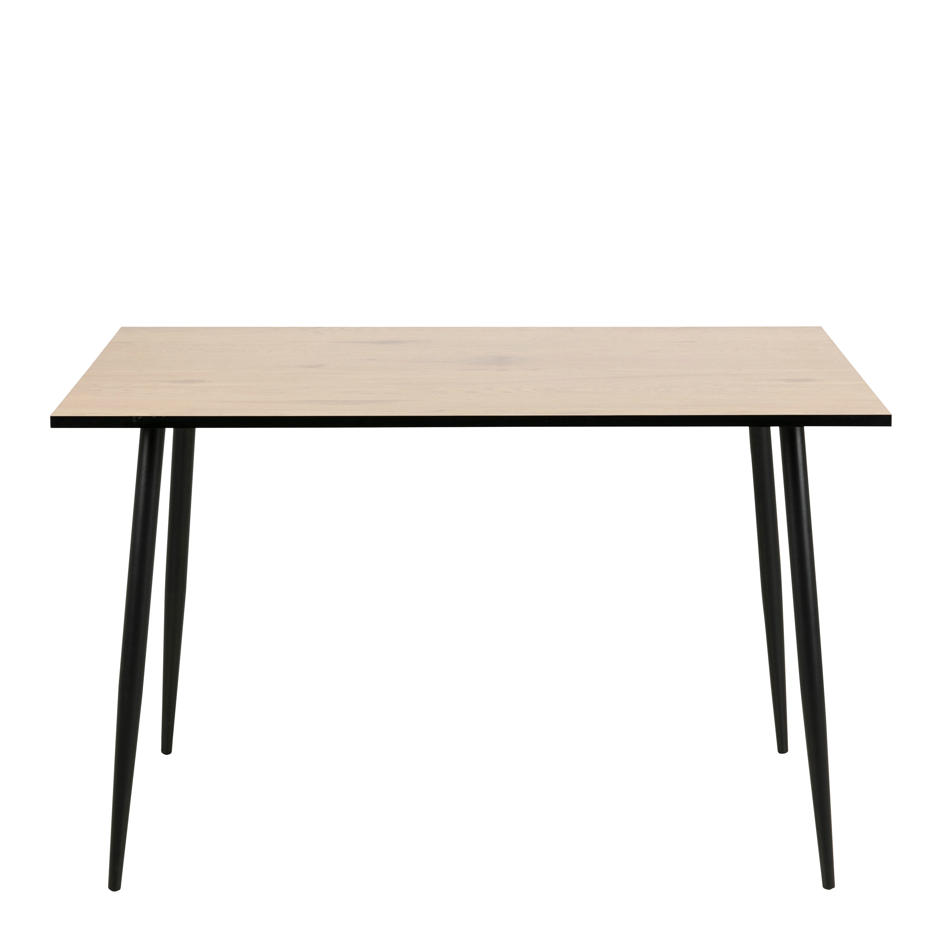 Wilma Dining Table with White Oak Top & Black Legs – FTG, view 2
