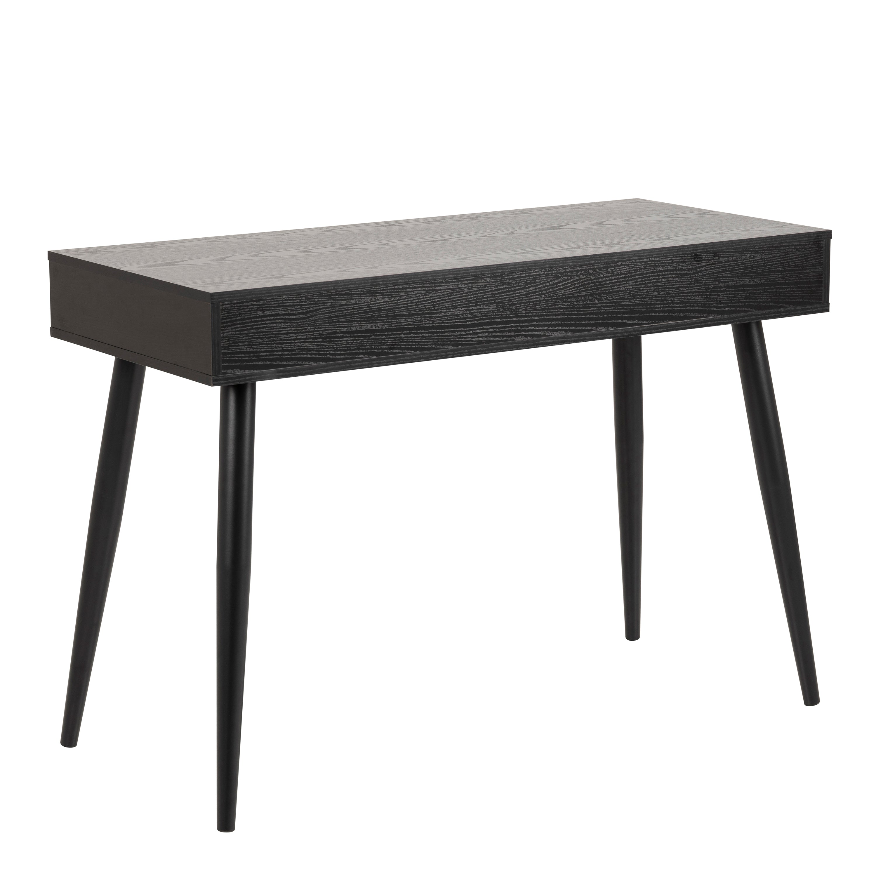 Neptun 3 Drawer Office Desk in Black – FTG, view 3