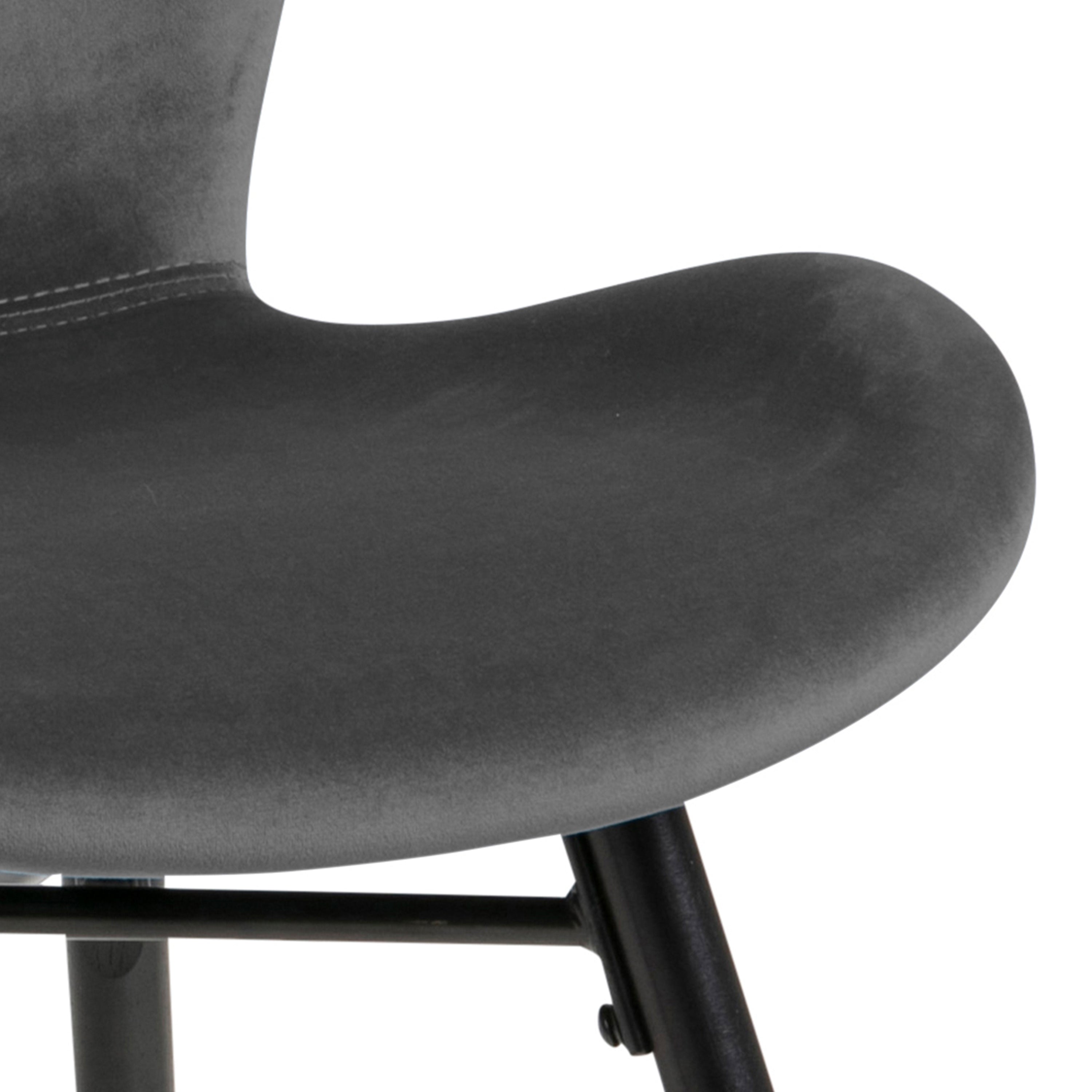 Batilda Dining Chair in Dark Grey Set of 2 – FTG, view 6
