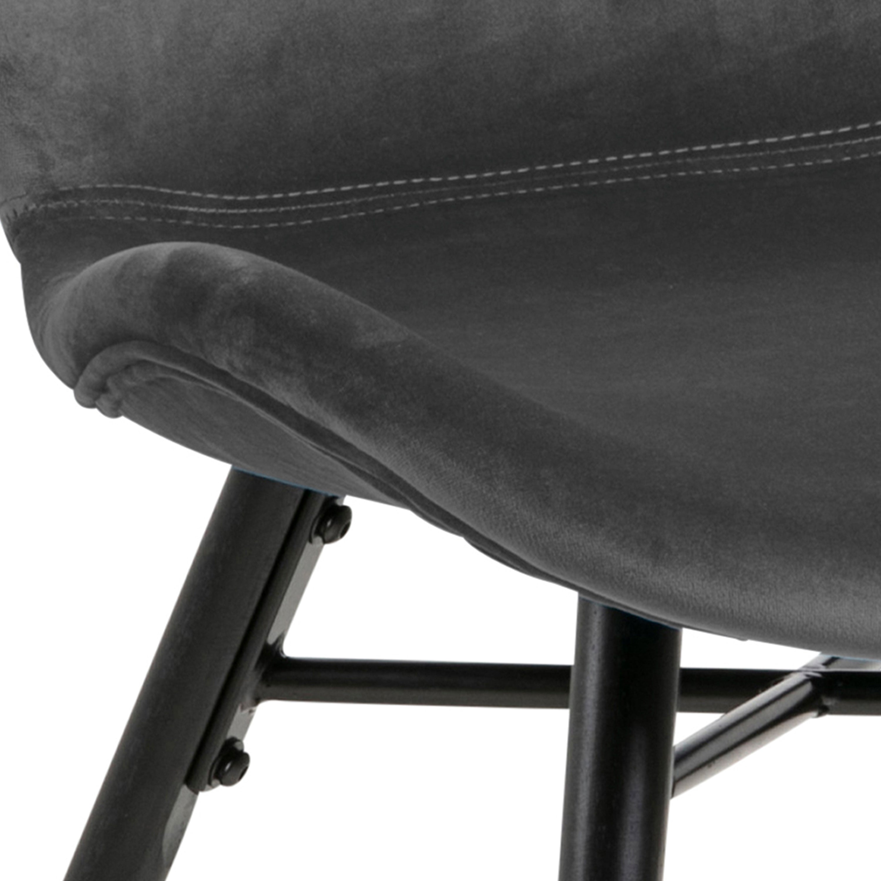 Batilda Dining Chair in Dark Grey Set of 2 – FTG, view 8