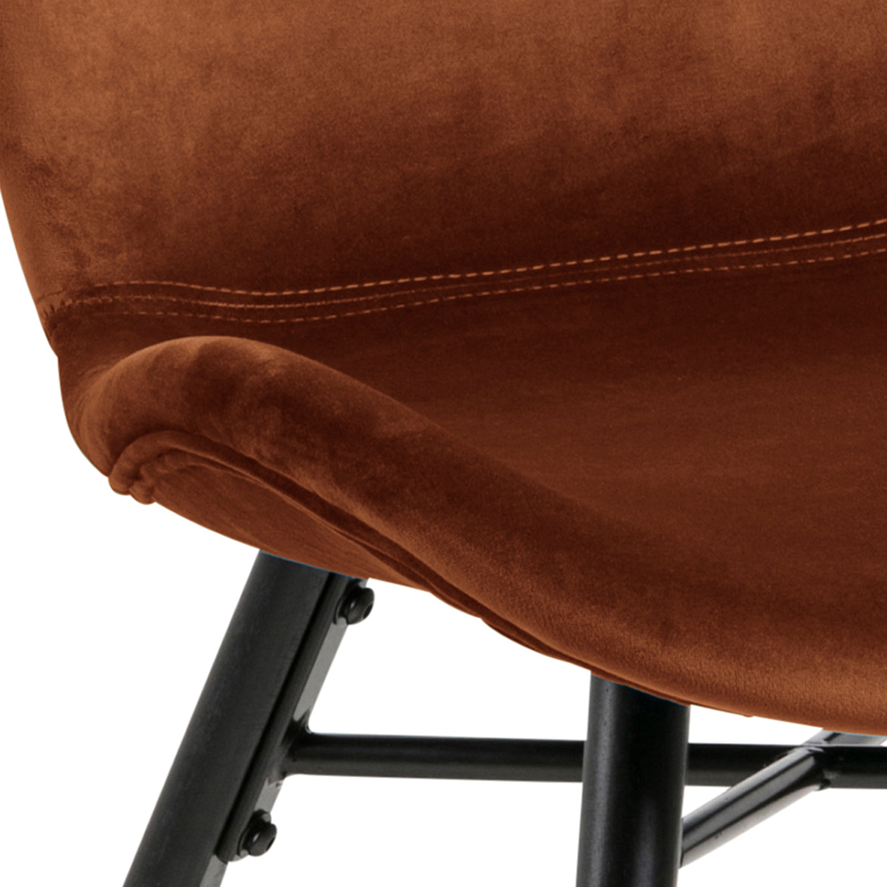 Batilda Dining Chair in Copper Set of 2 – FTG, view 7