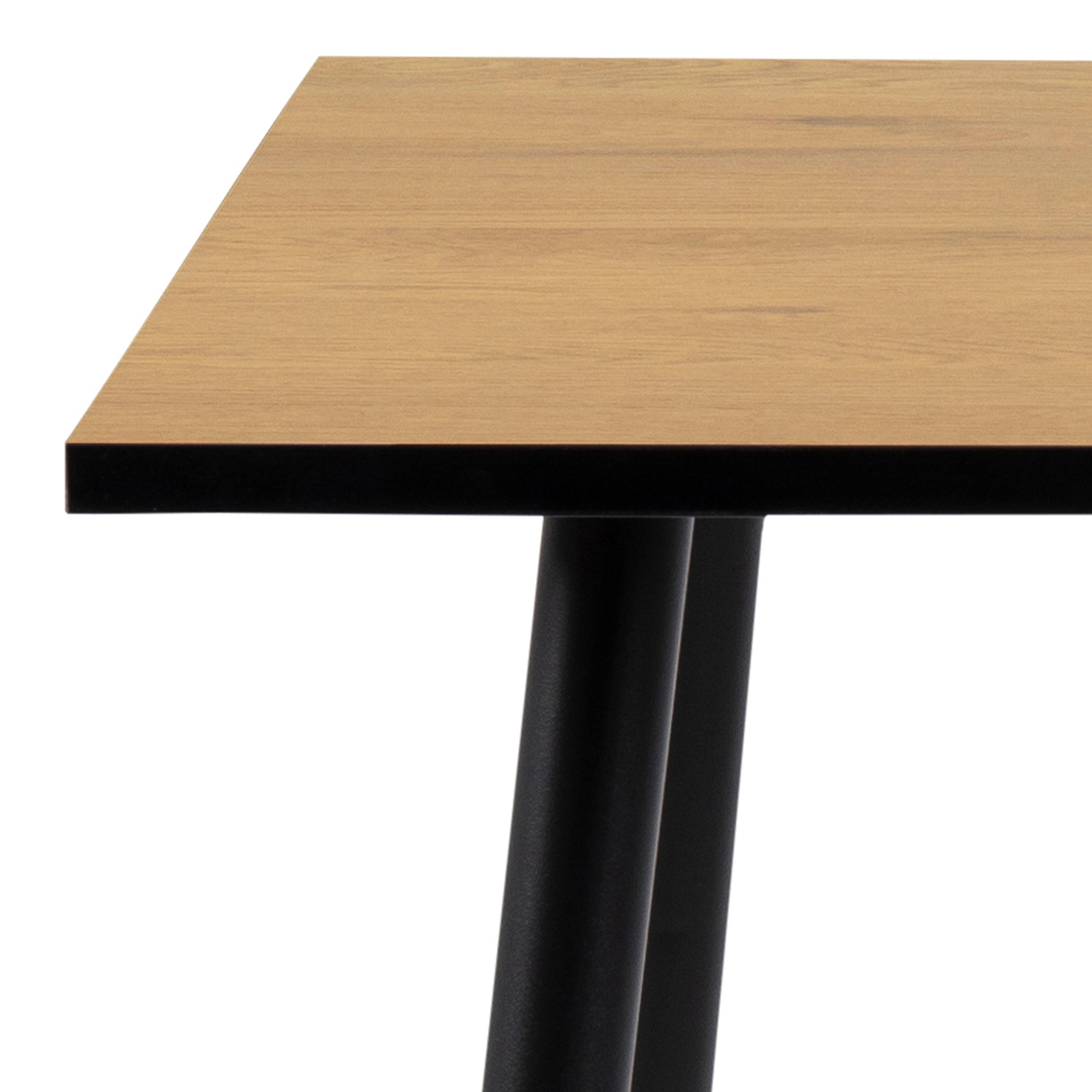 Wilma Small Dining Table in Oak & Black Legs – FTG, view 5