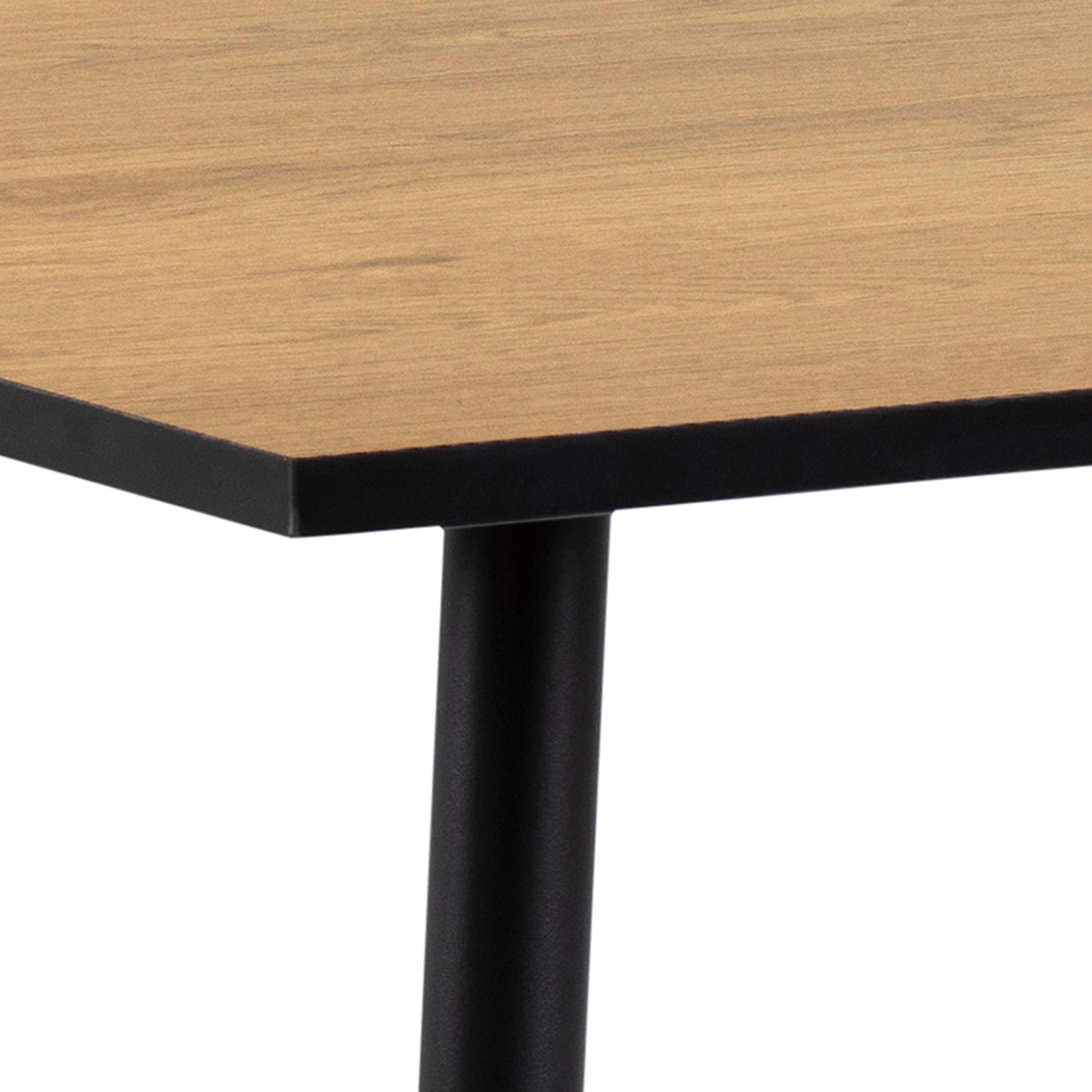 Wilma Small Dining Table in Oak & Black Legs – FTG, view 6