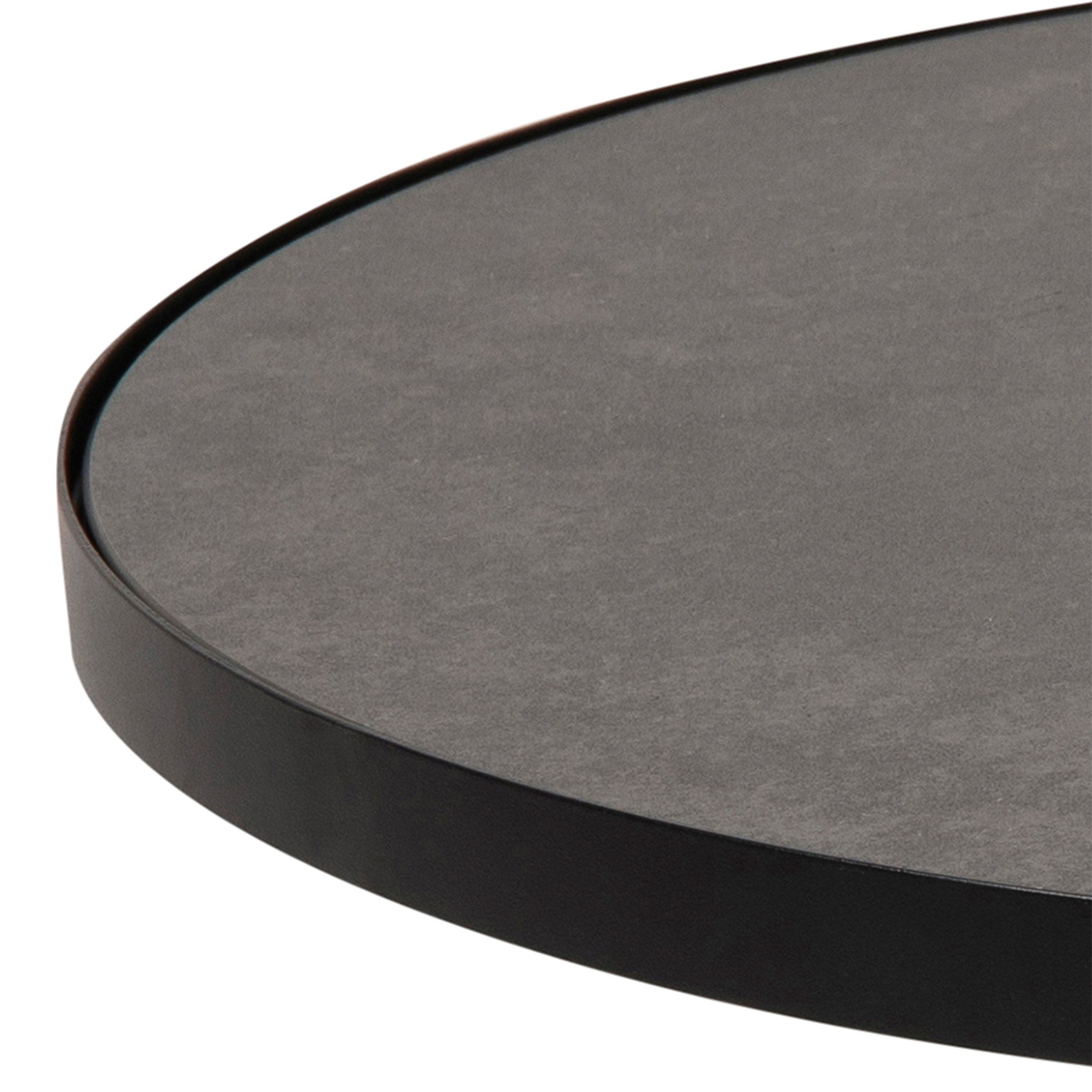 Soli Low Round Ceramic Coffee Table in Black 85.7x40cm – FTG, view 4