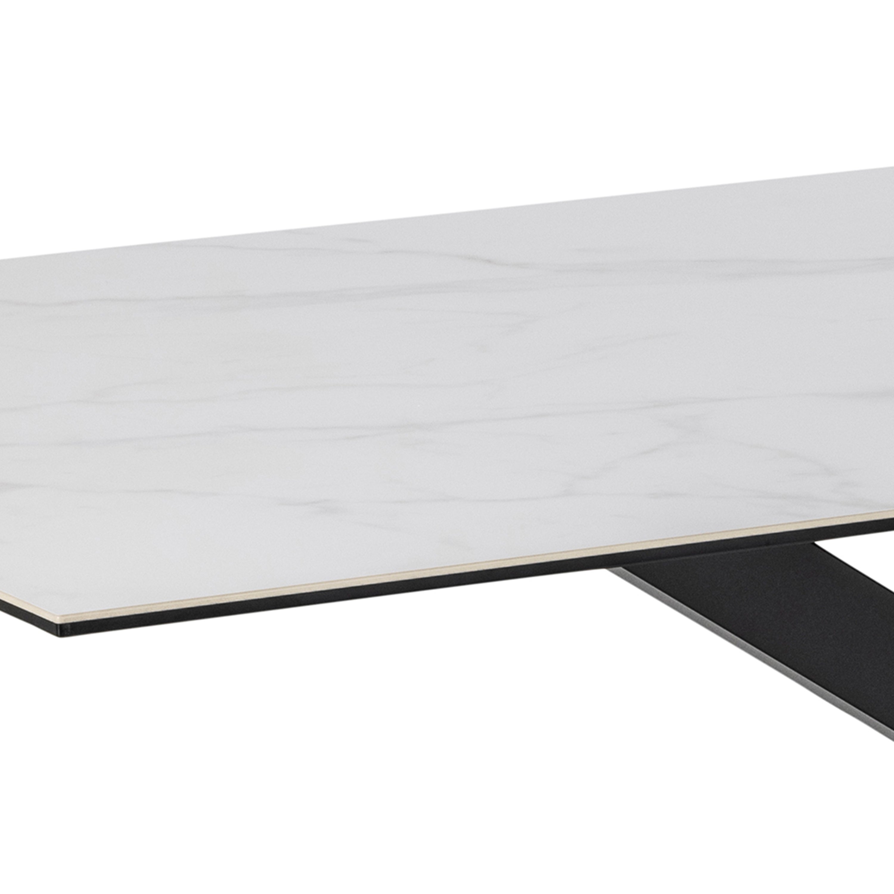 Heaven Dining Table with Ceramic White Top 200cm – FTG, view 6