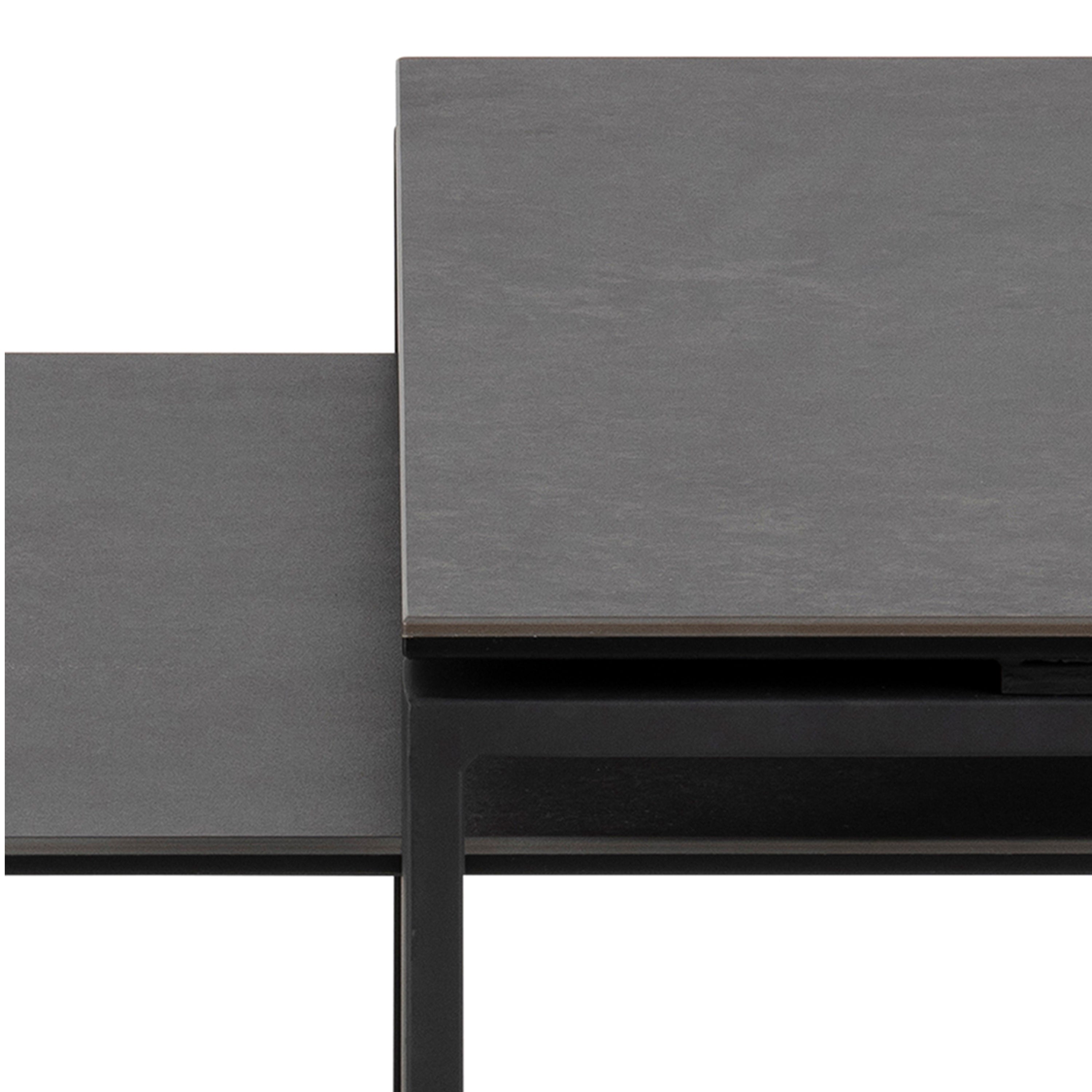 Katrine Ceramic Coffee Table Set in Black – FTG, view 7