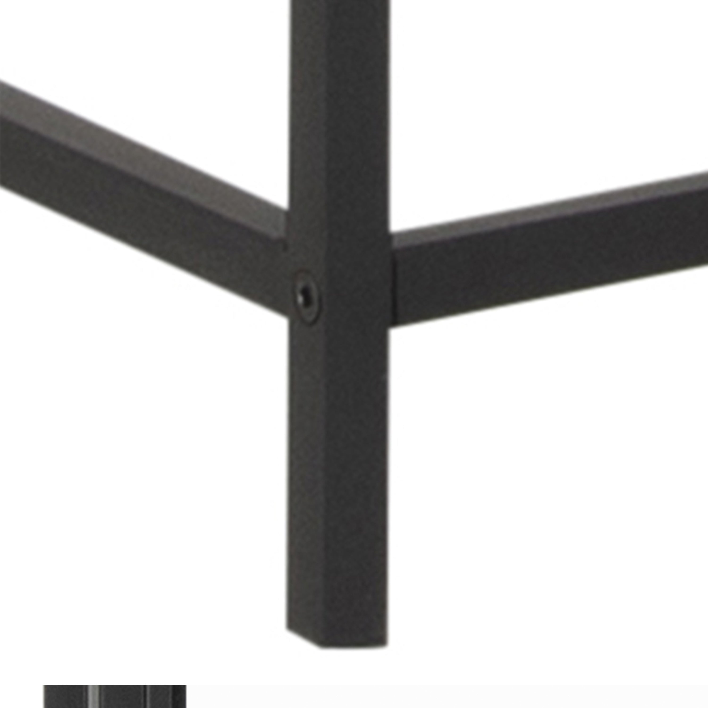 Seaford Tall Black Metal 2 Door Display Cabinet – FTG, view 6