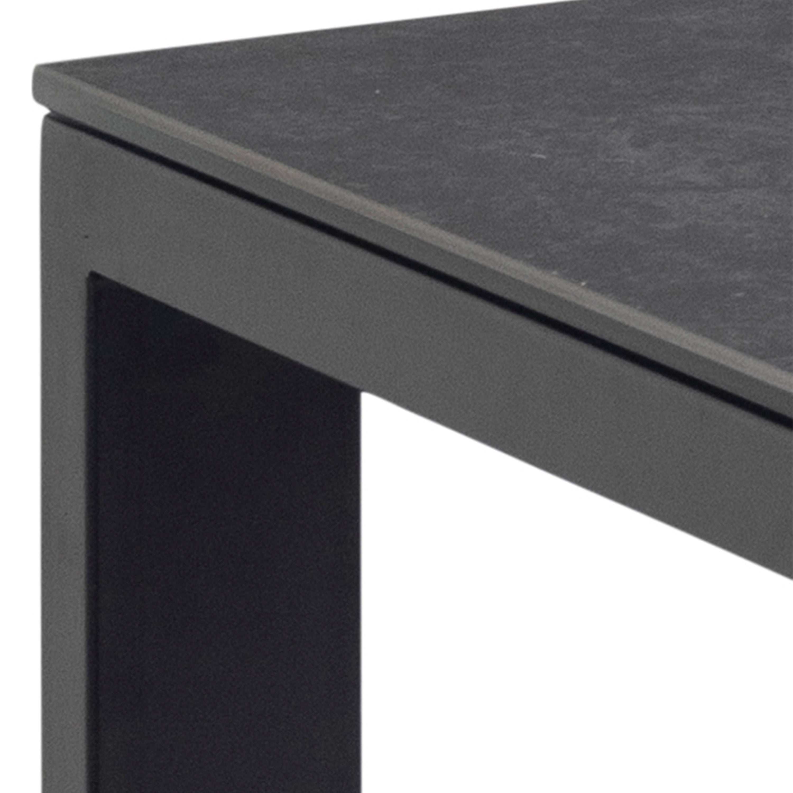 Brentford Matt Black Ceramic Dining Table – FTG, view 4