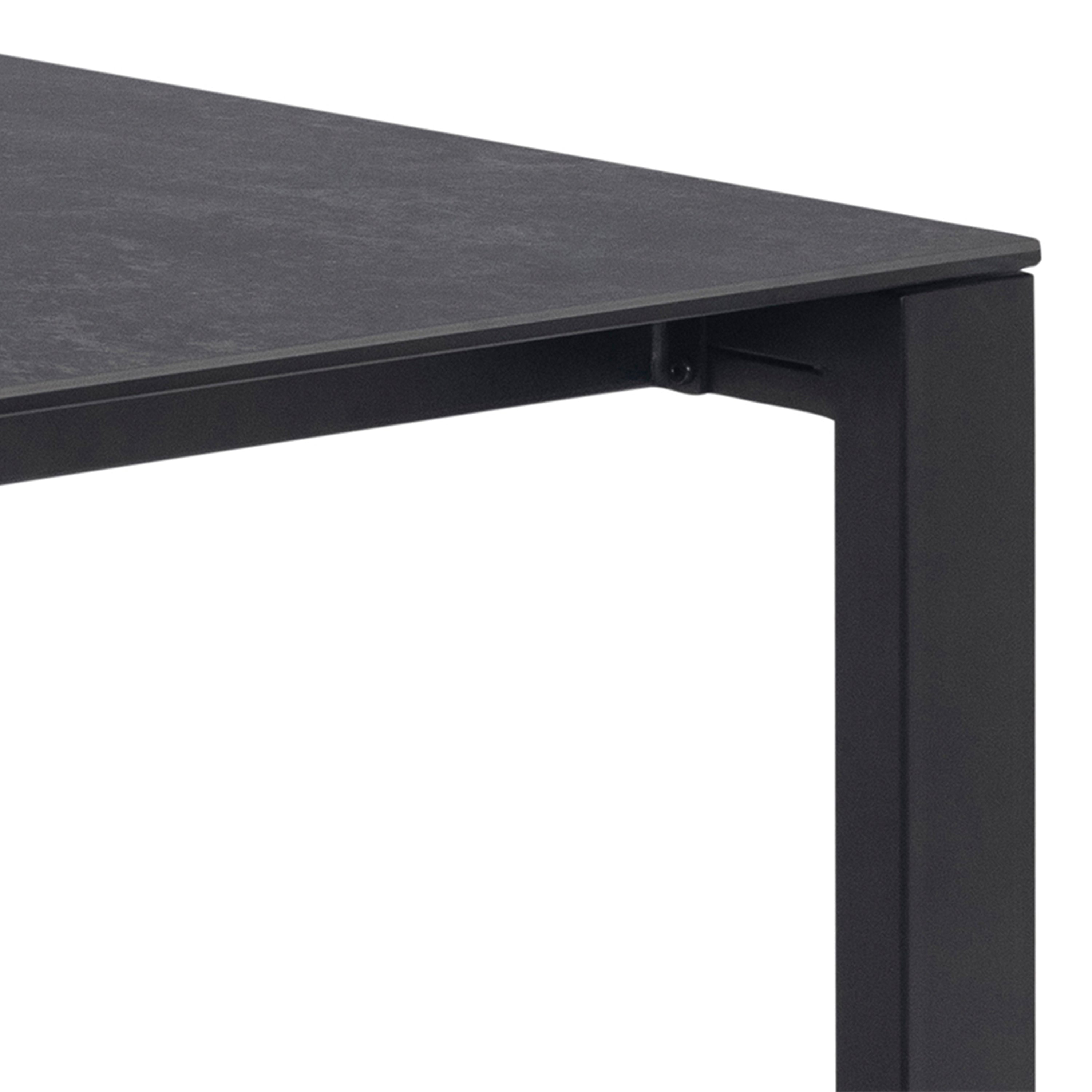 Brentford Matt Black Ceramic Dining Table – FTG, view 7